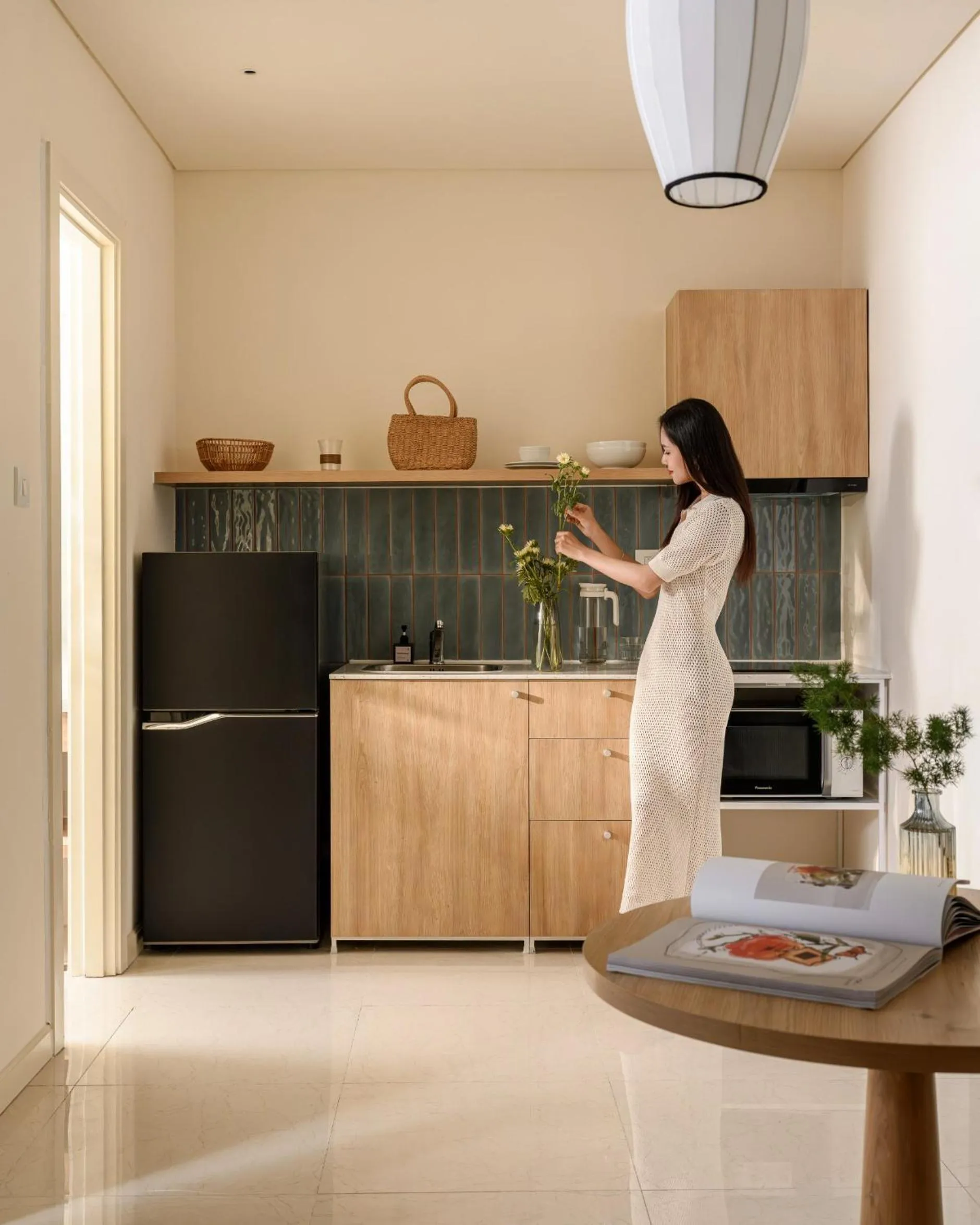 Kitchen or kitchenette in Express by M Village Nguyễn Bỉnh Khiêm