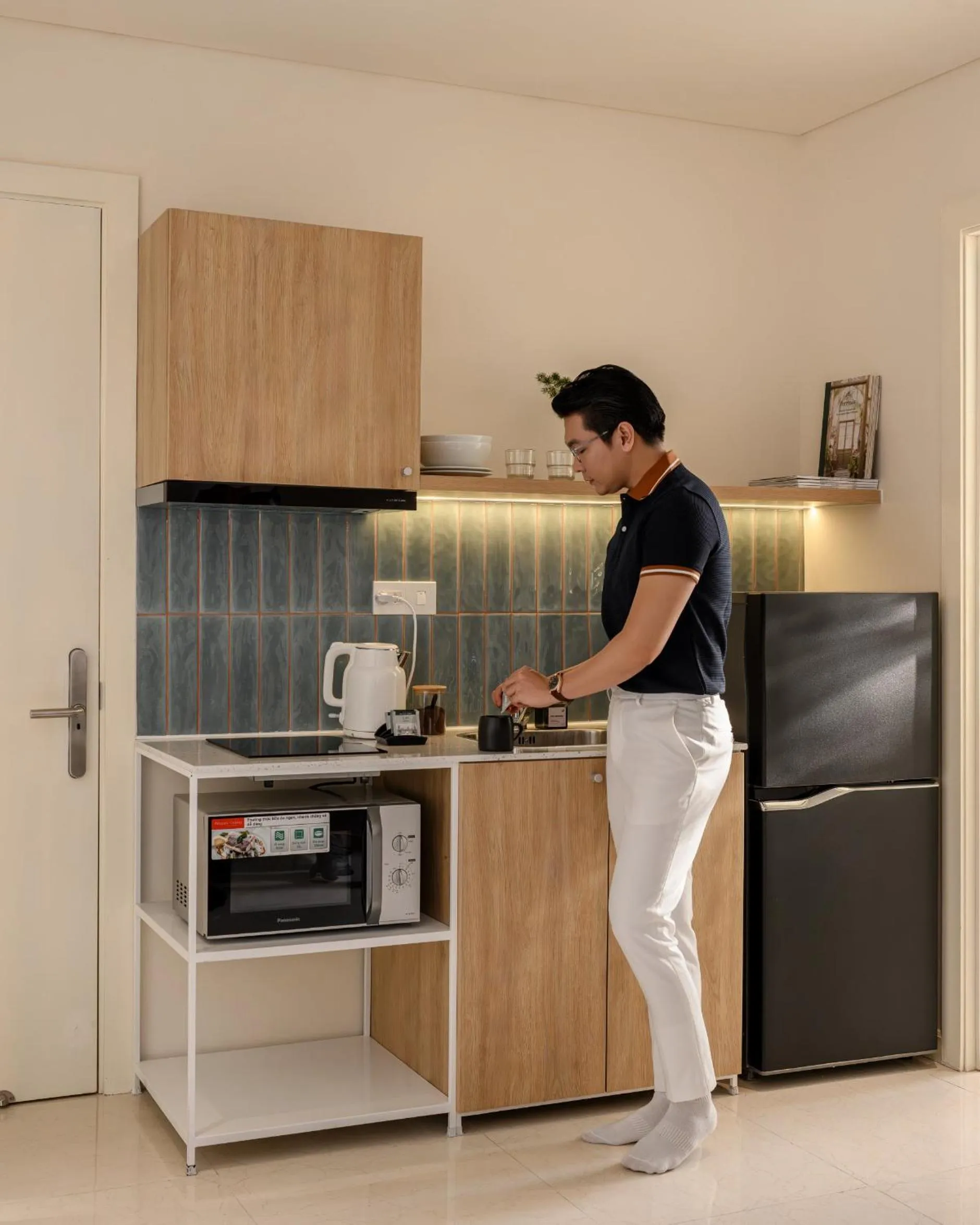 Kitchen or kitchenette in Express by M Village Nguyễn Bỉnh Khiêm