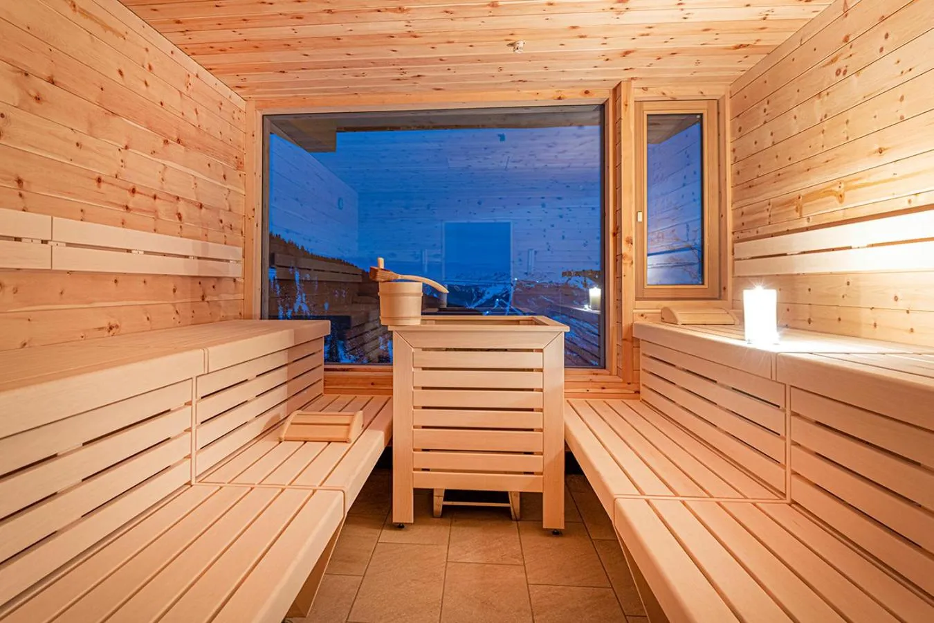Sauna in Mountainlovers Berghotel SeidlAlm
