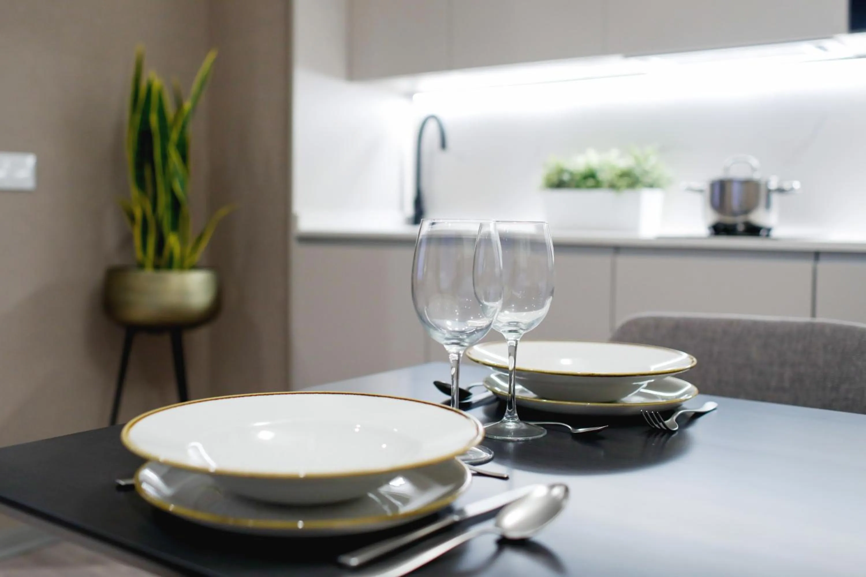 Kitchen or kitchenette in Voghe Premium Flats