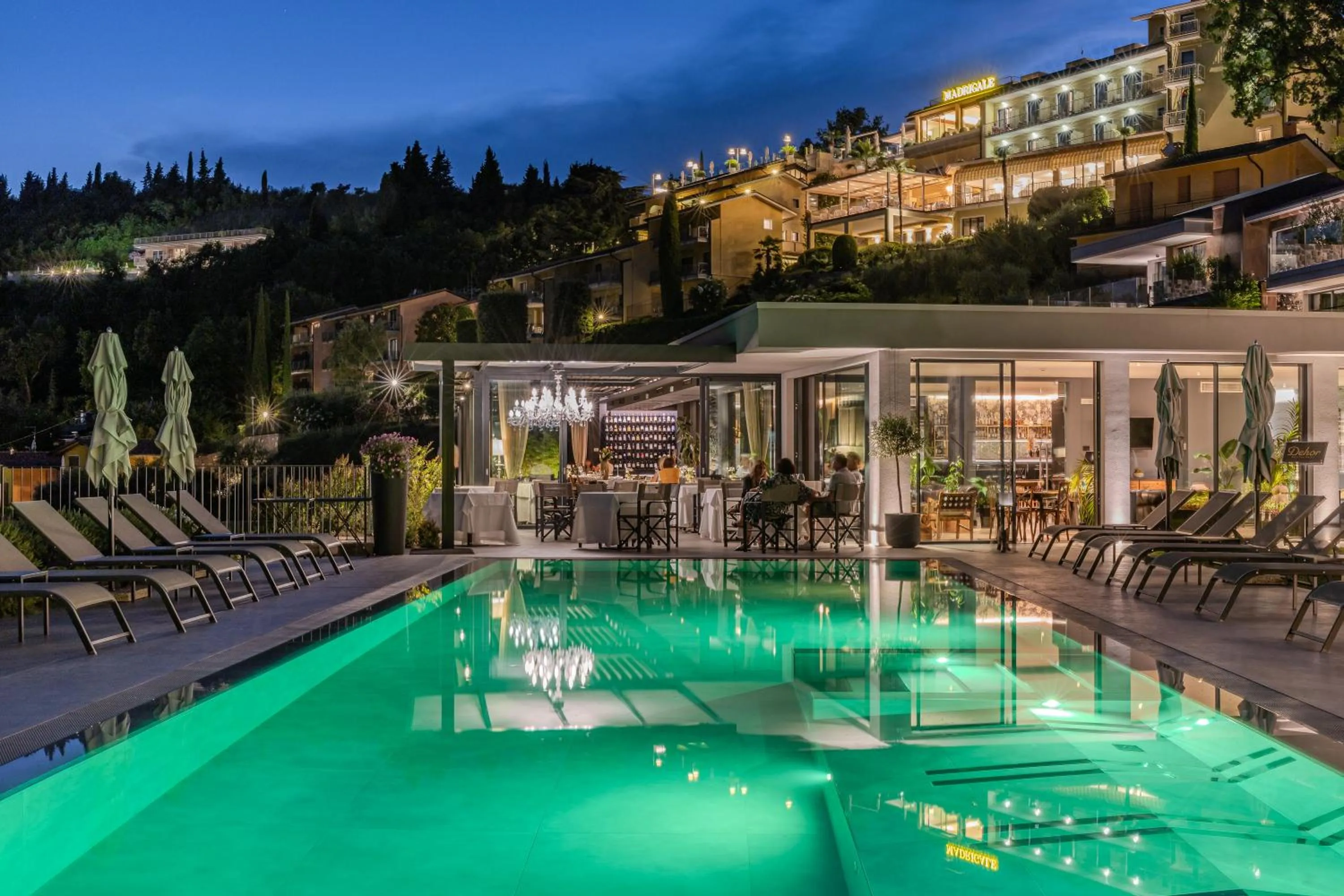 Pool view in Deville & Spa