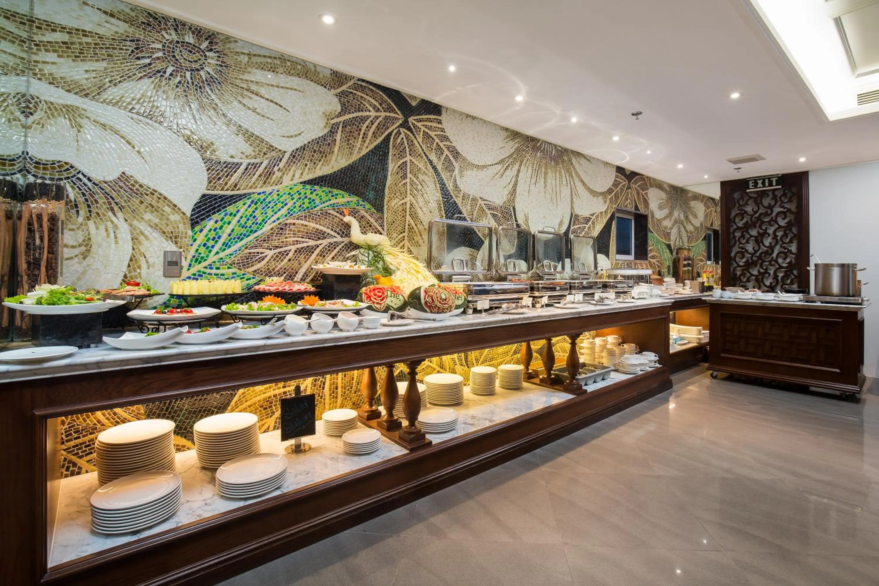 Buffet breakfast in The Q Hotel