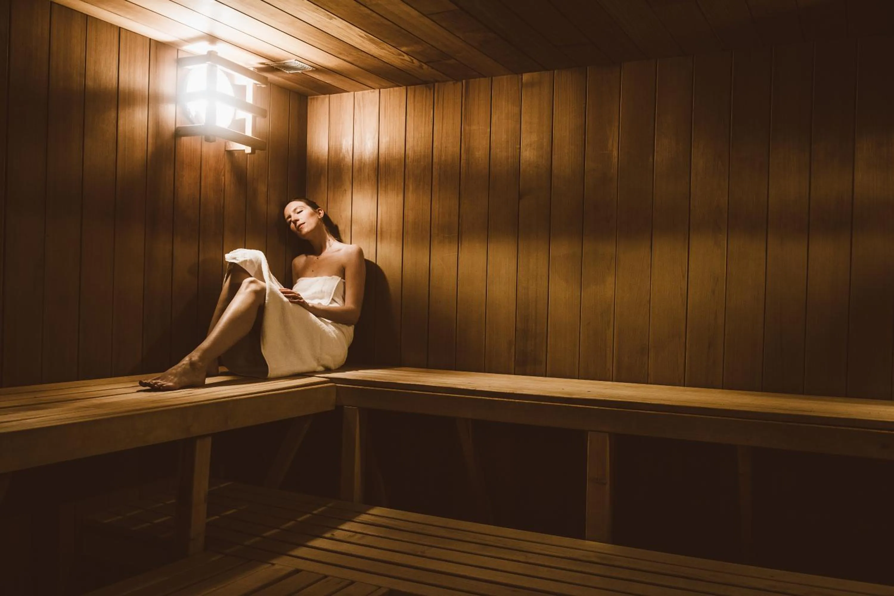 Sauna in CGH Résidence Boutique Le Lodge des Neiges