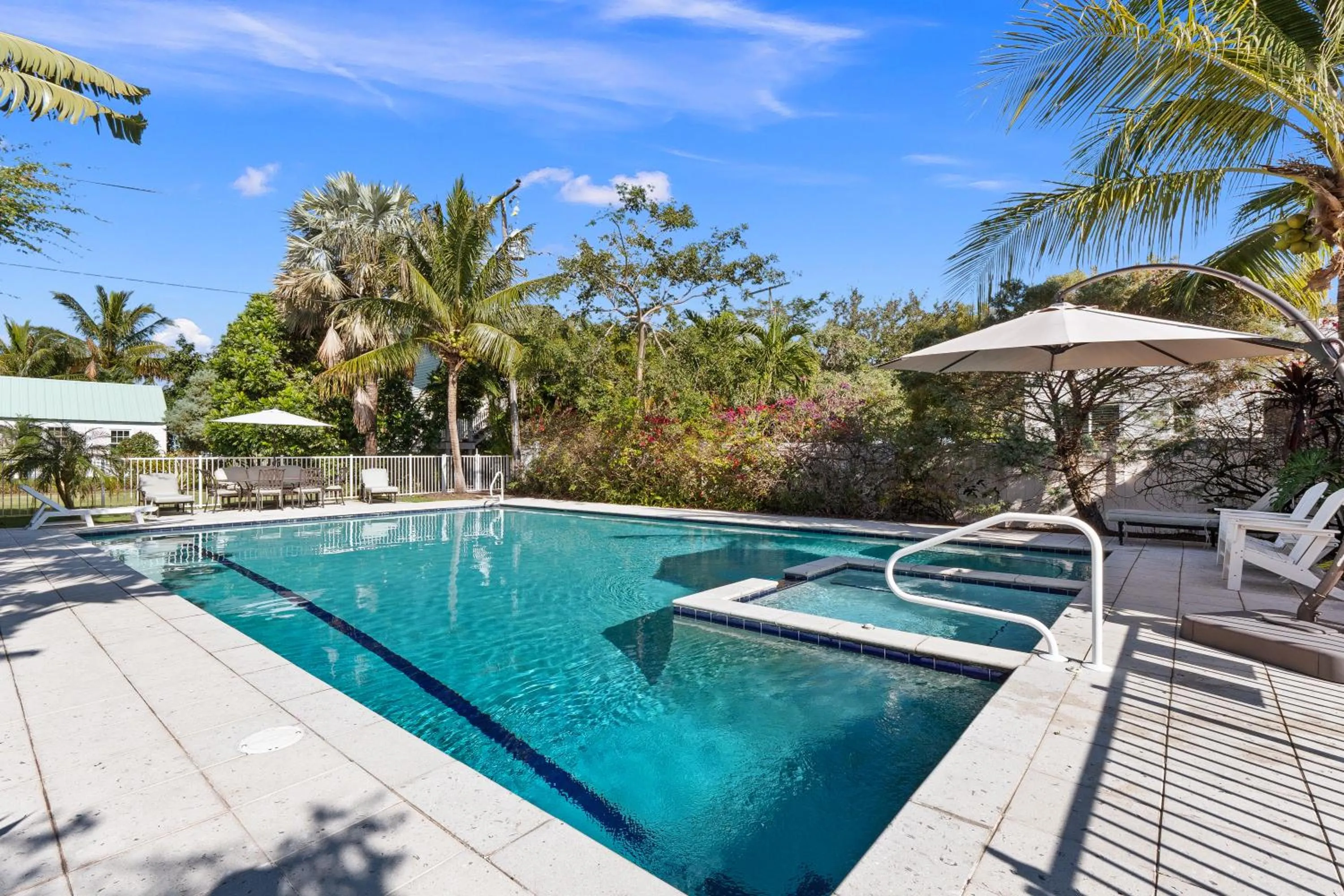 Pool view in Old Colorado Inn