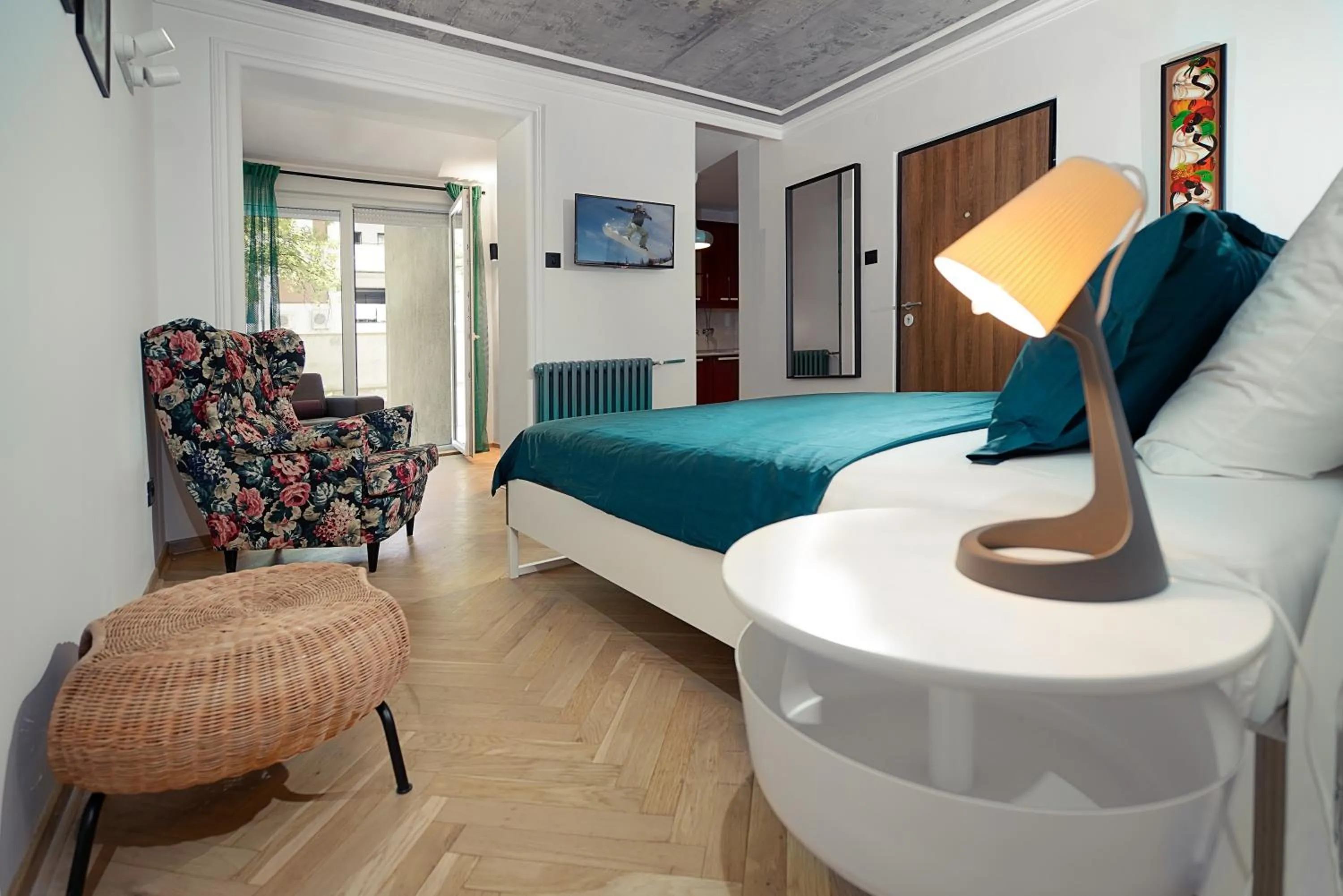 Photo of the whole room, Bed in Tulum Apart Belgrade