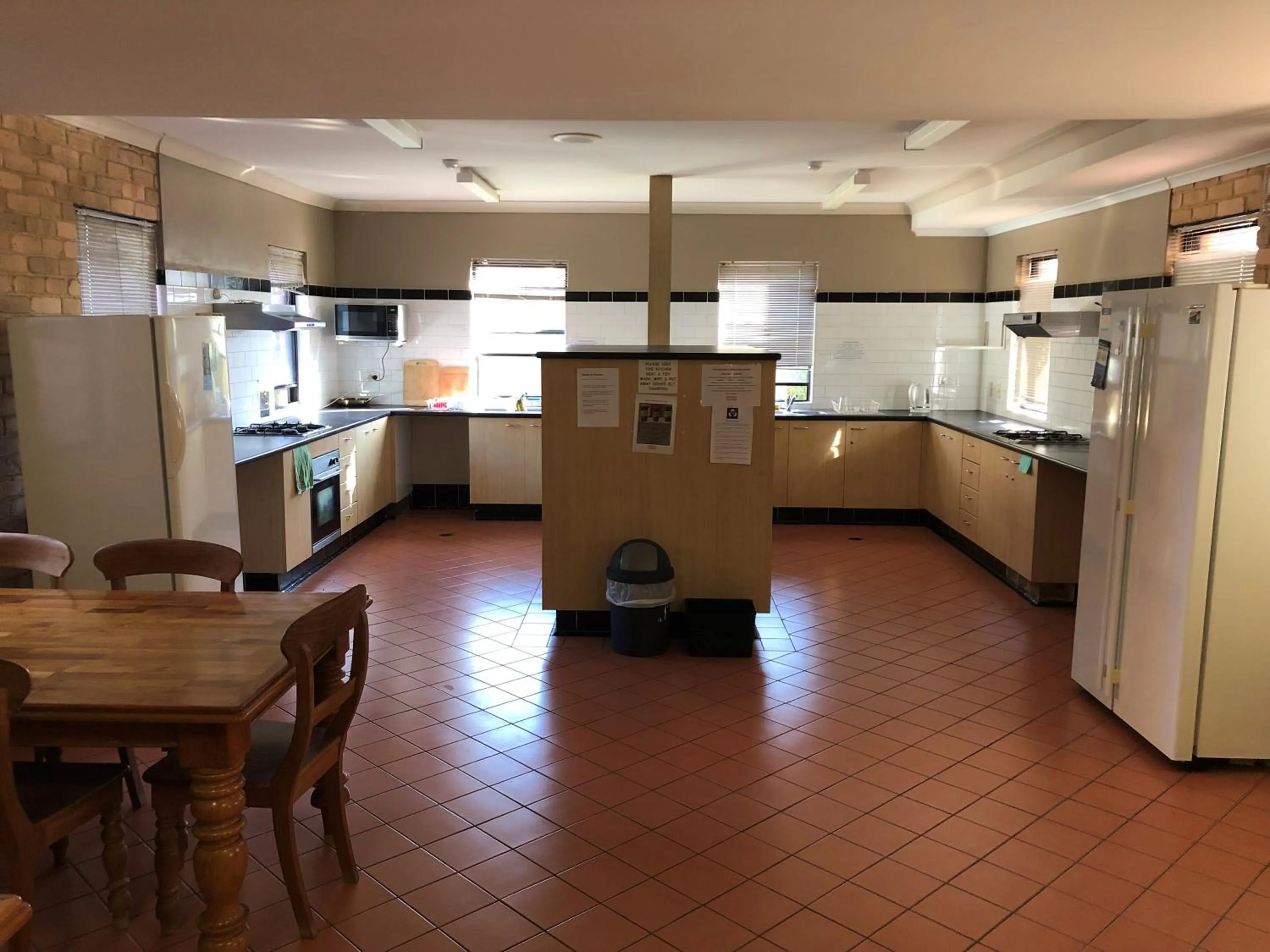 Communal kitchen in Hanbury Lodge