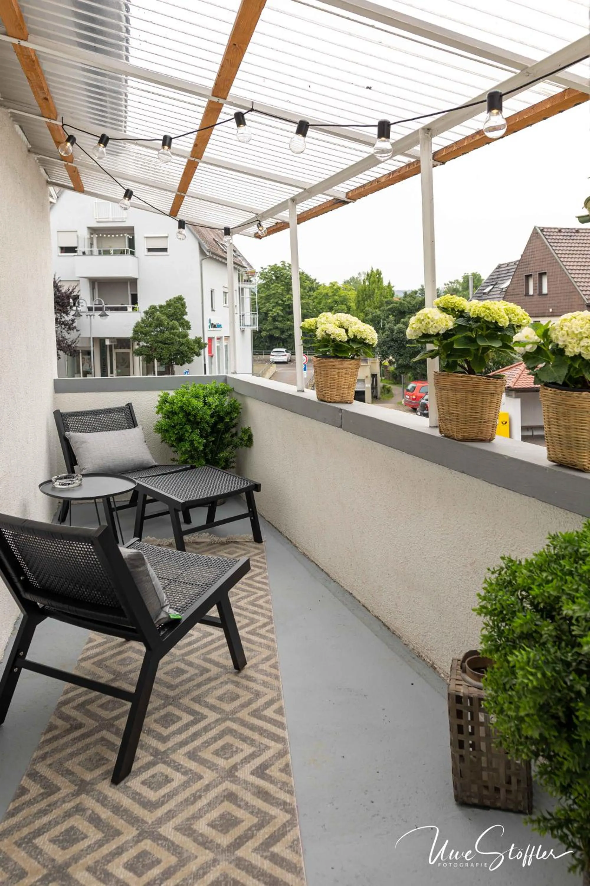 Balcony/Terrace in Sali Homes - GaesteHaus Lamm Obersulm