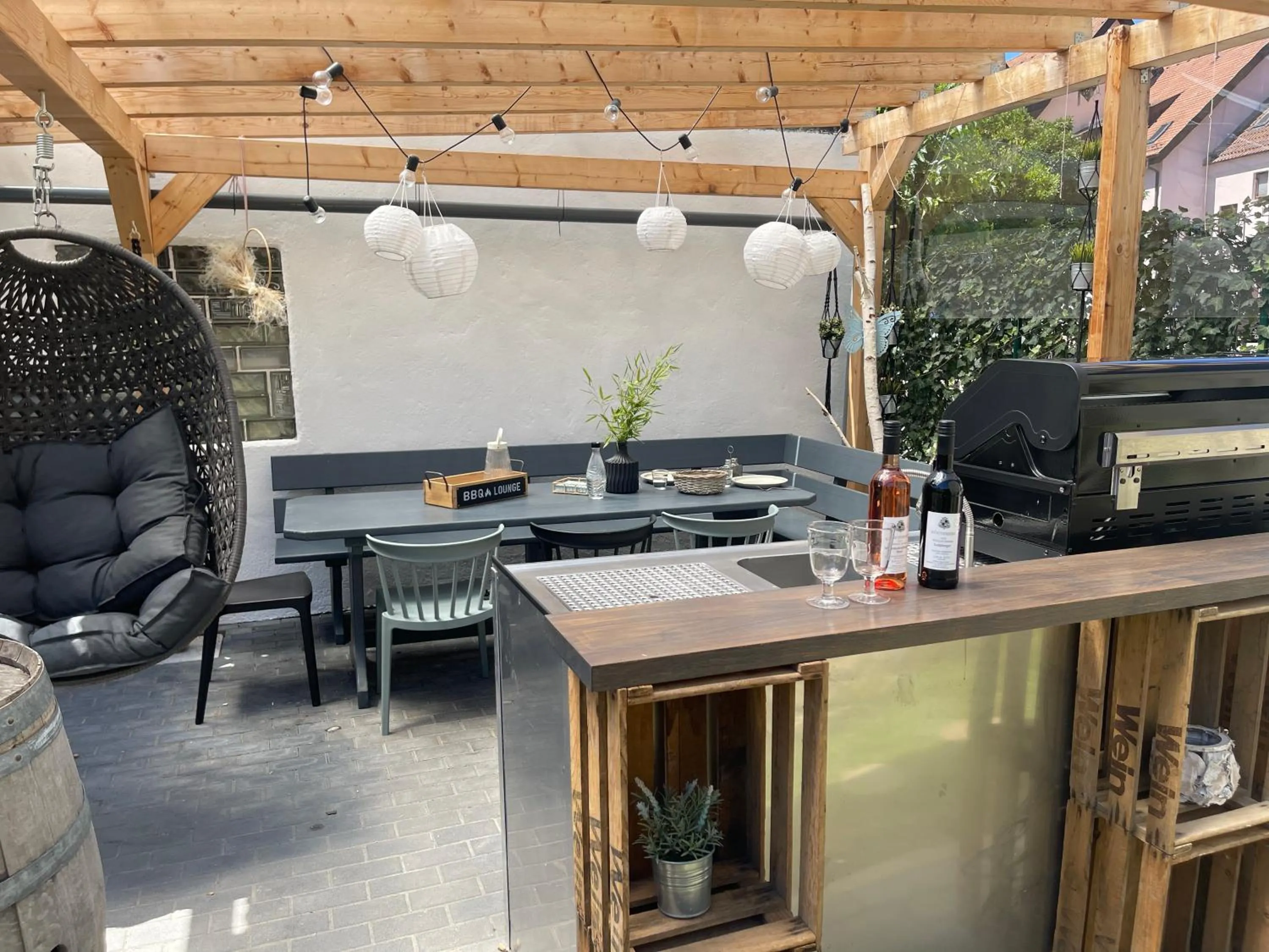 Garden in Sali Homes - GaesteHaus Lamm Obersulm