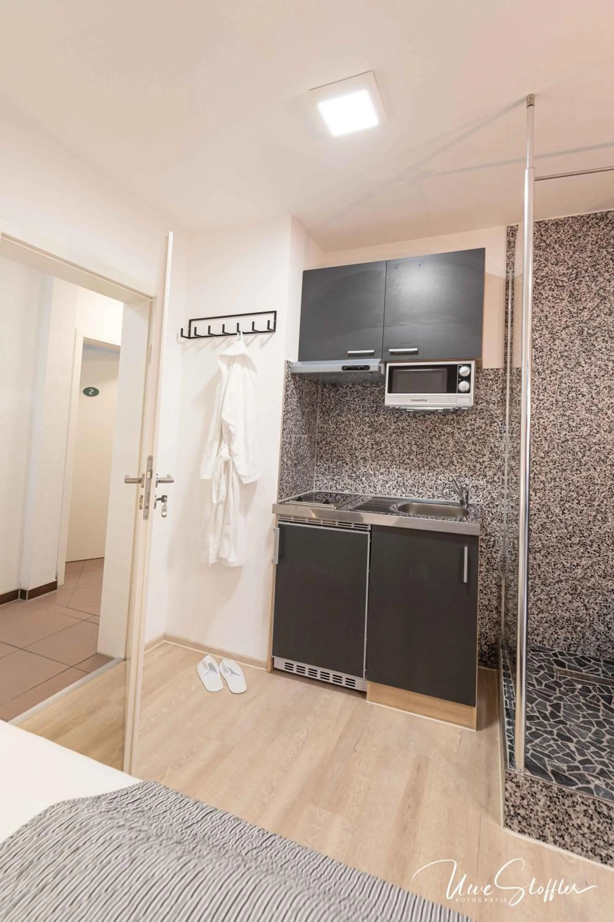 Kitchen or kitchenette in Sali Homes - GaesteHaus Lamm Obersulm