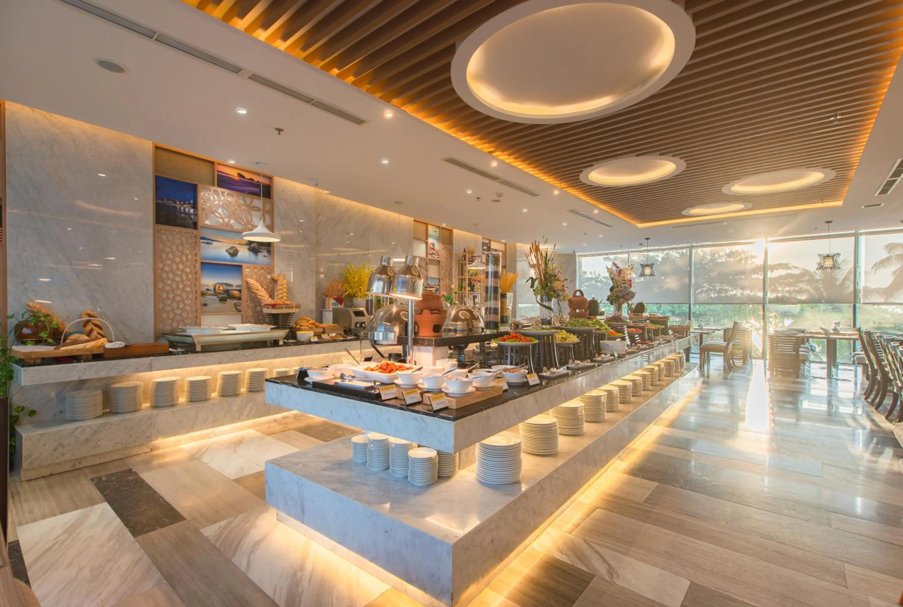 Buffet breakfast in Navada Beach Hotel