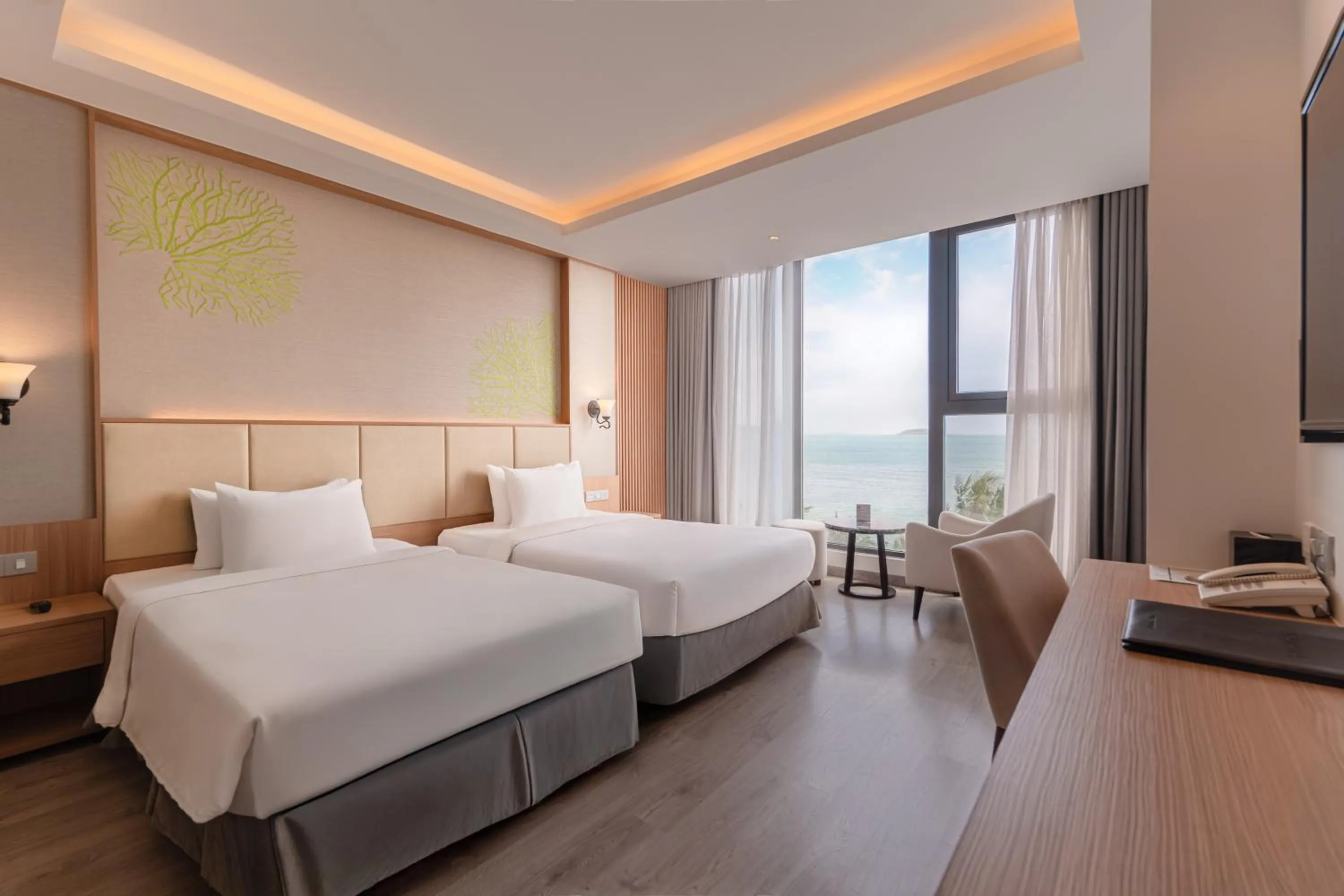 Bed in Navada Beach Hotel