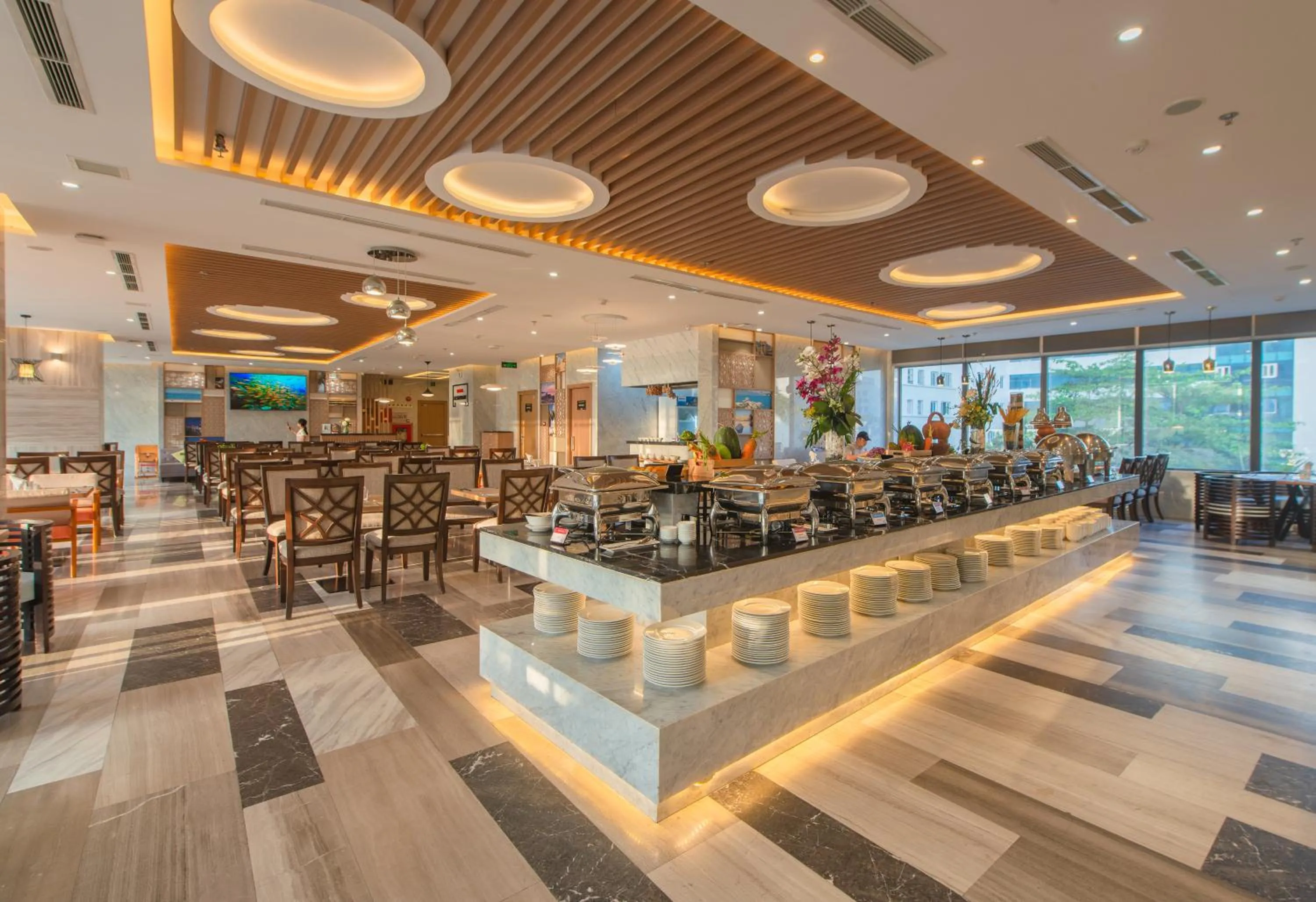 Buffet breakfast in Navada Beach Hotel