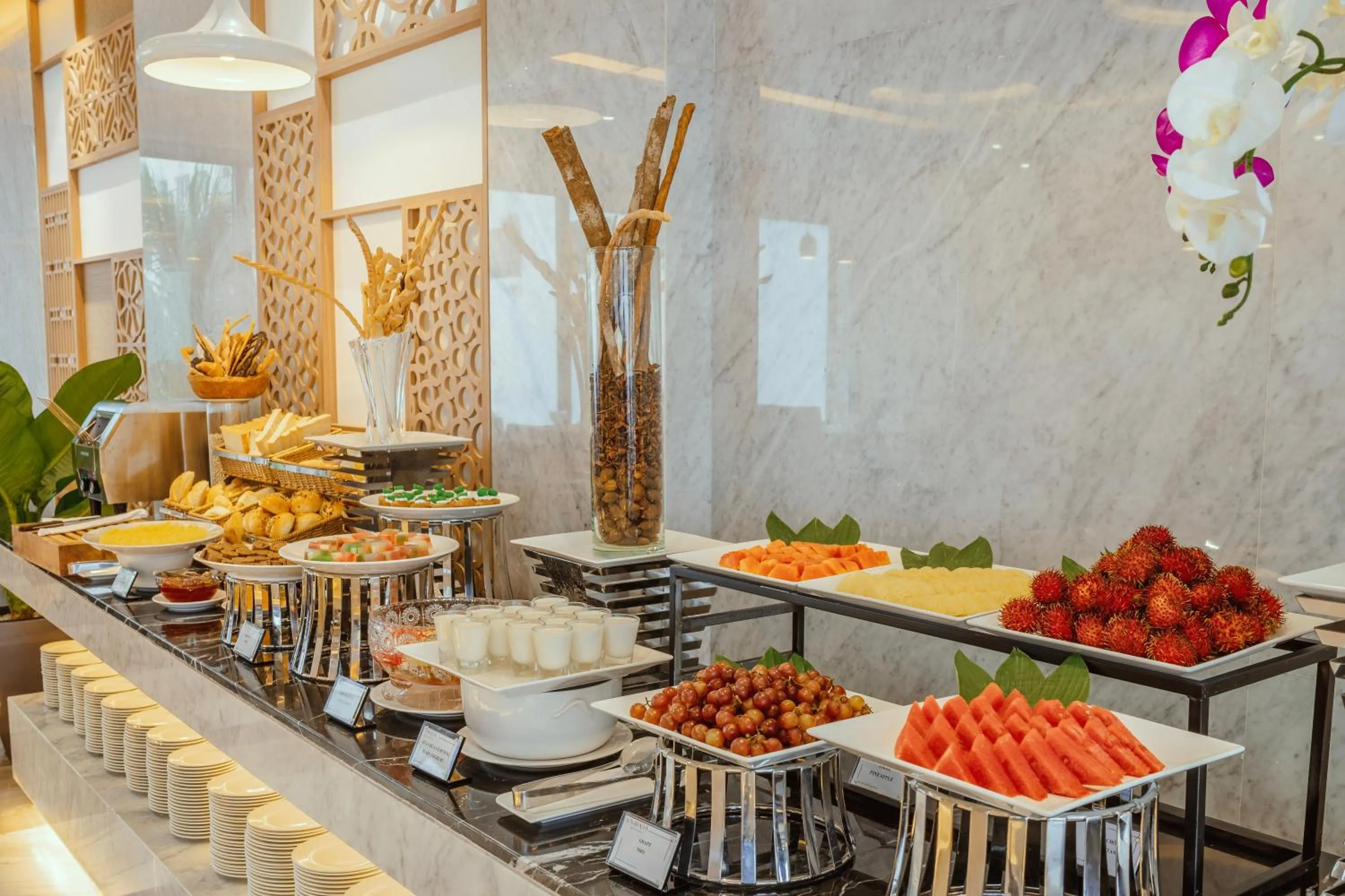 Buffet breakfast in Navada Beach Hotel