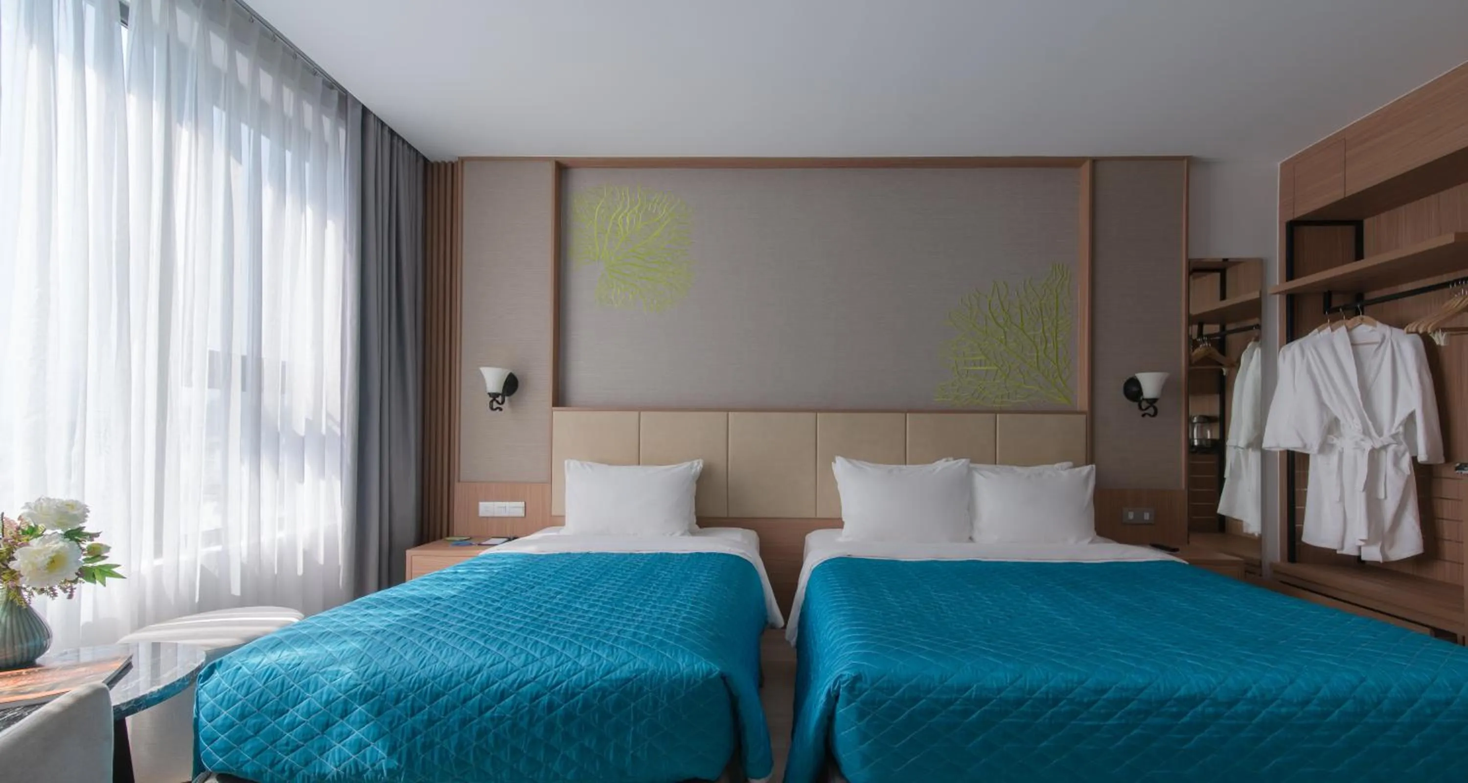 Bed in Navada Beach Hotel