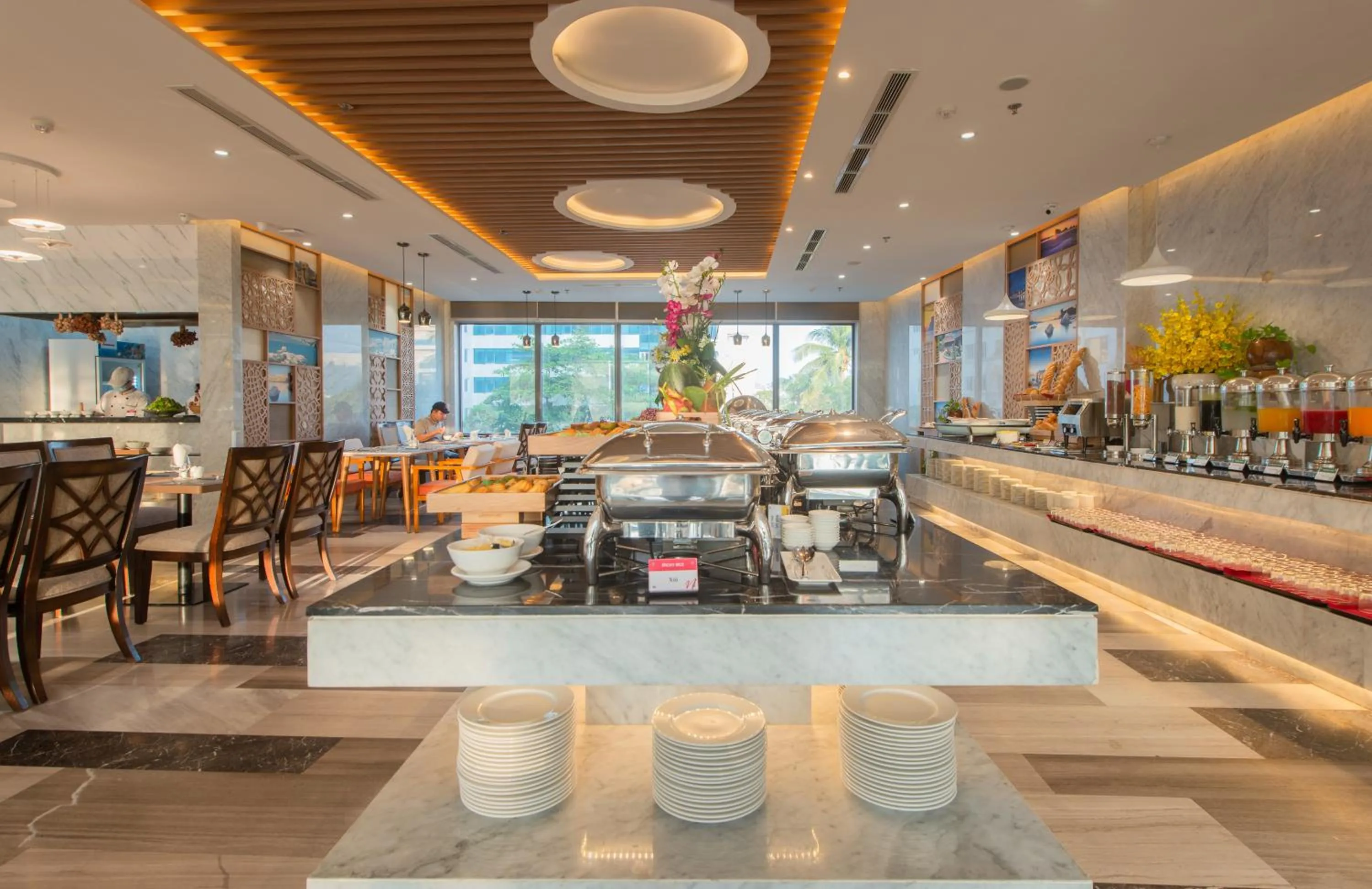 Buffet breakfast in Navada Beach Hotel