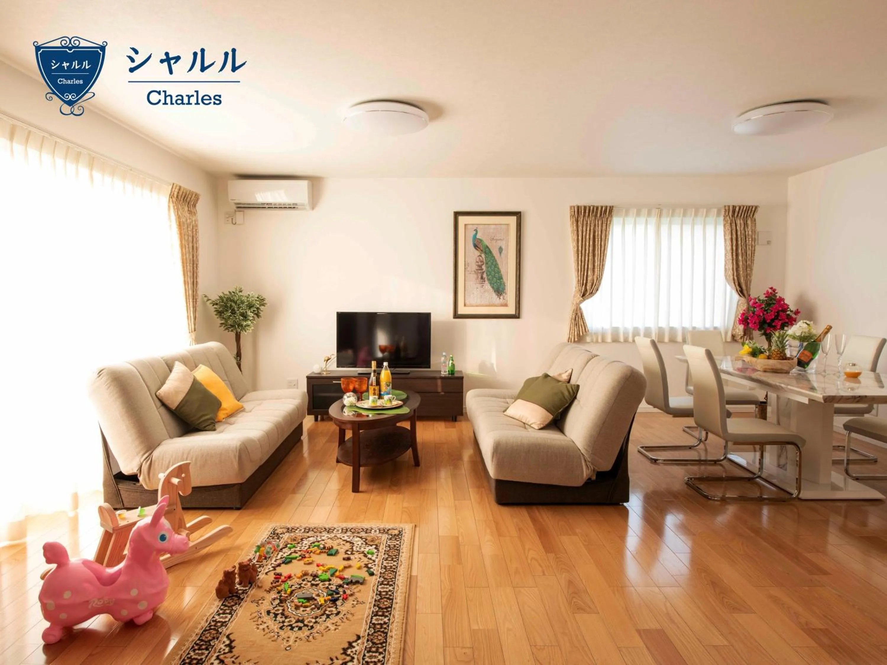 Living room in Miyakojima Villa Charles