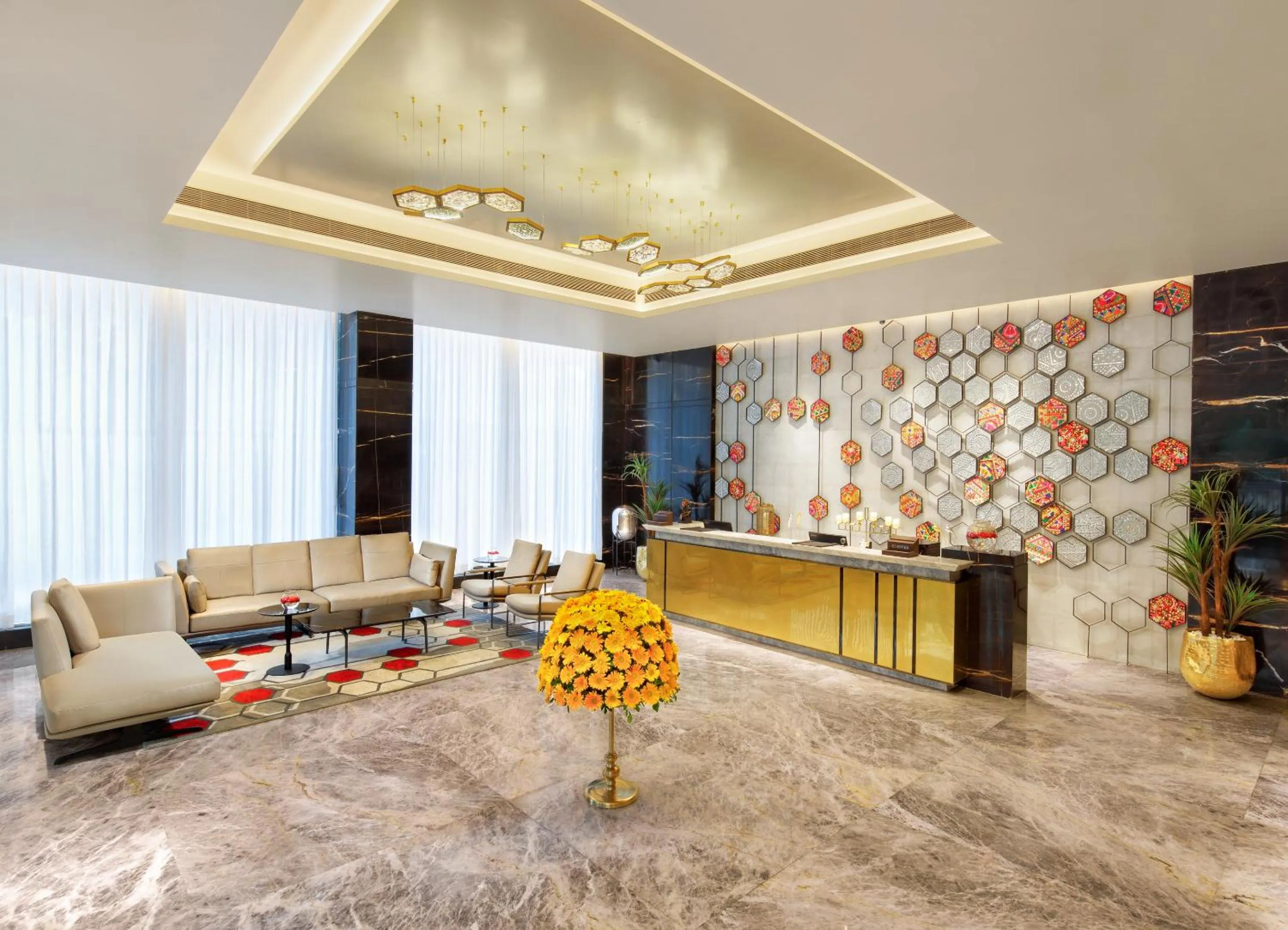 Lobby or reception in Bellevue Sarovar Premiere Junagadh