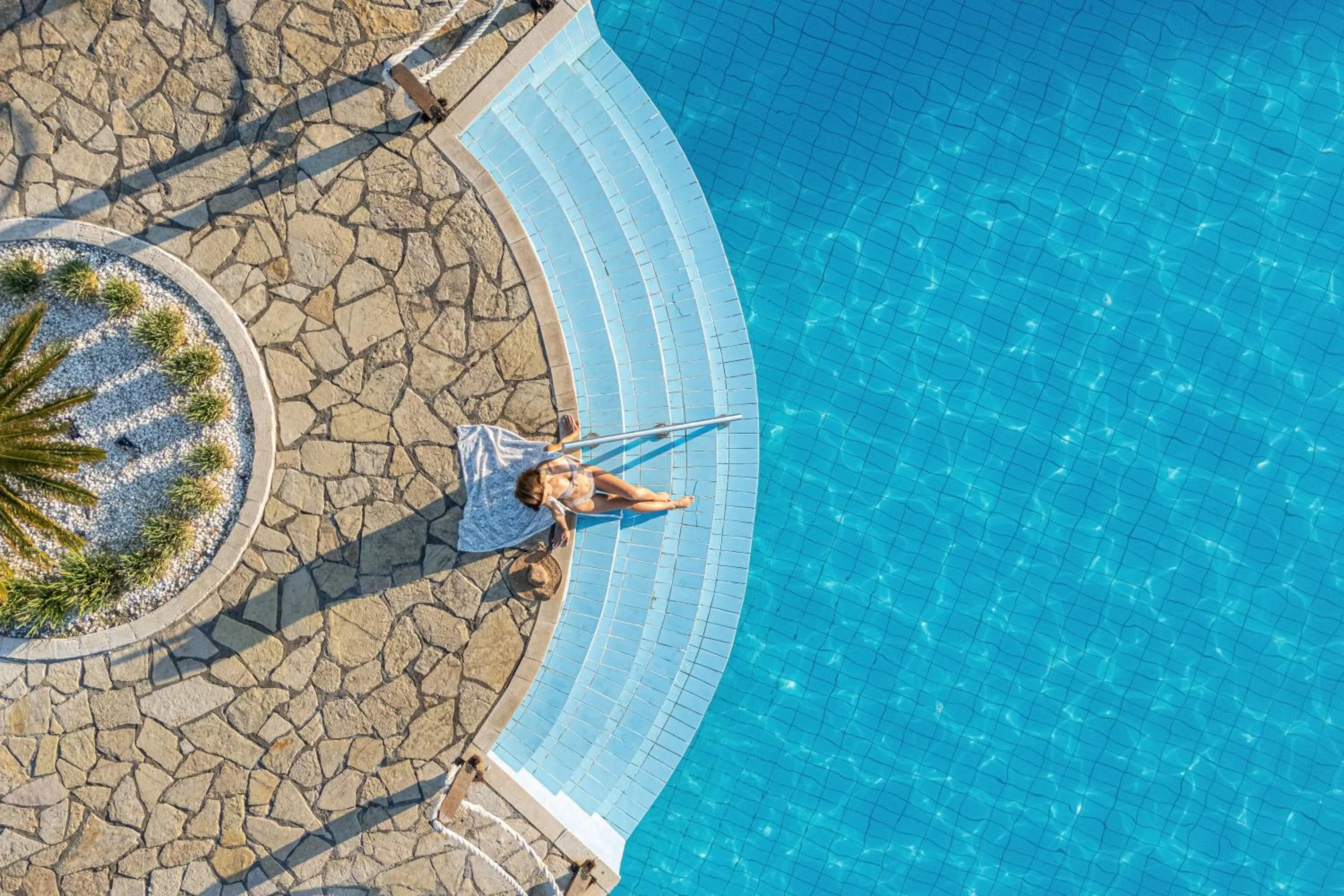 Pool view in Roda Beach Resort & Spa
