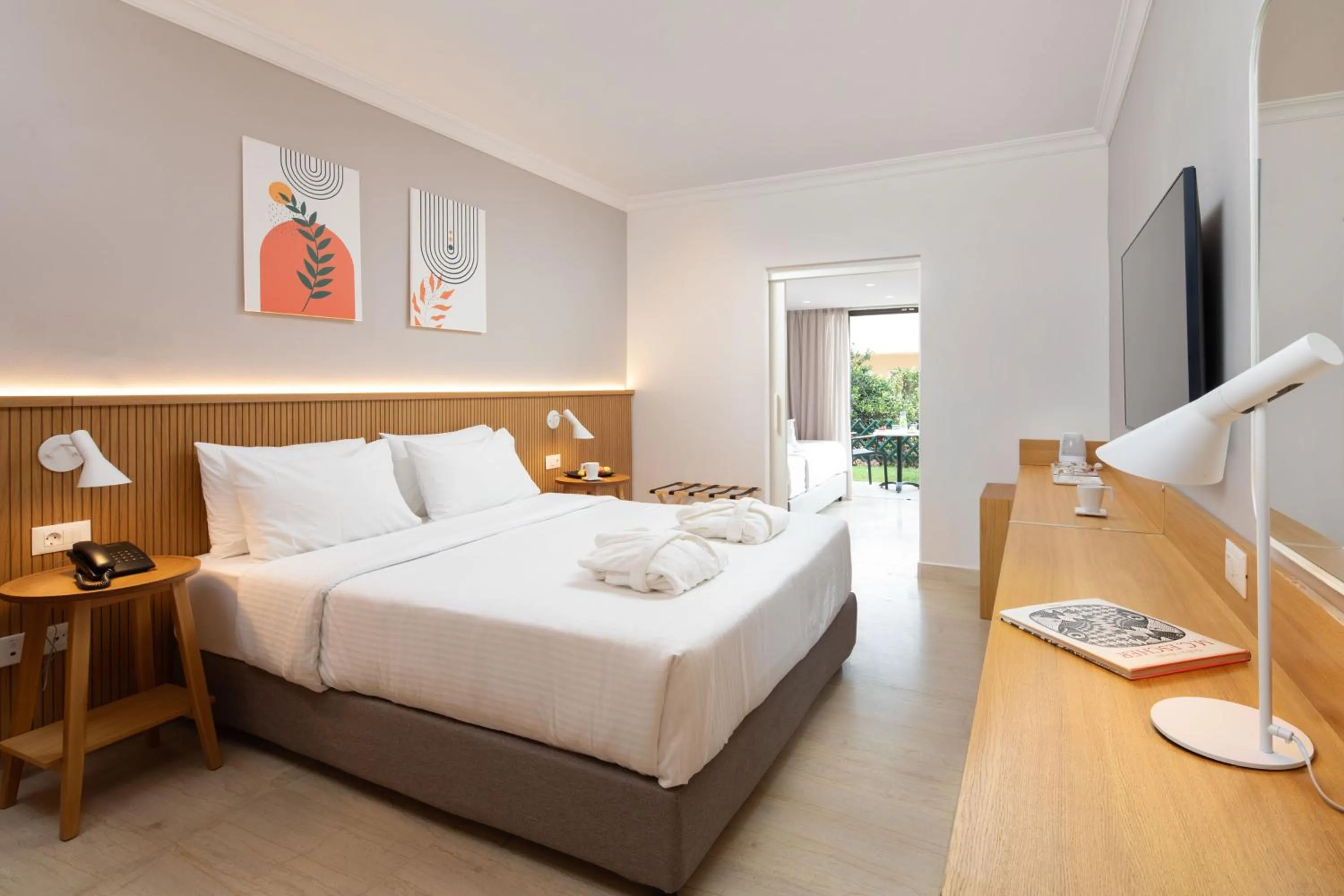 Bed in Roda Beach Resort & Spa