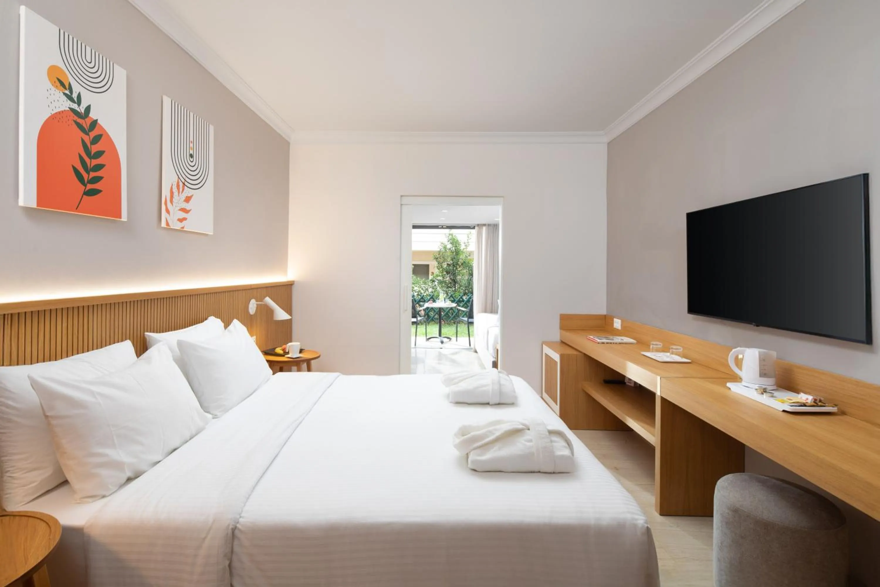 Bed in Roda Beach Resort & Spa