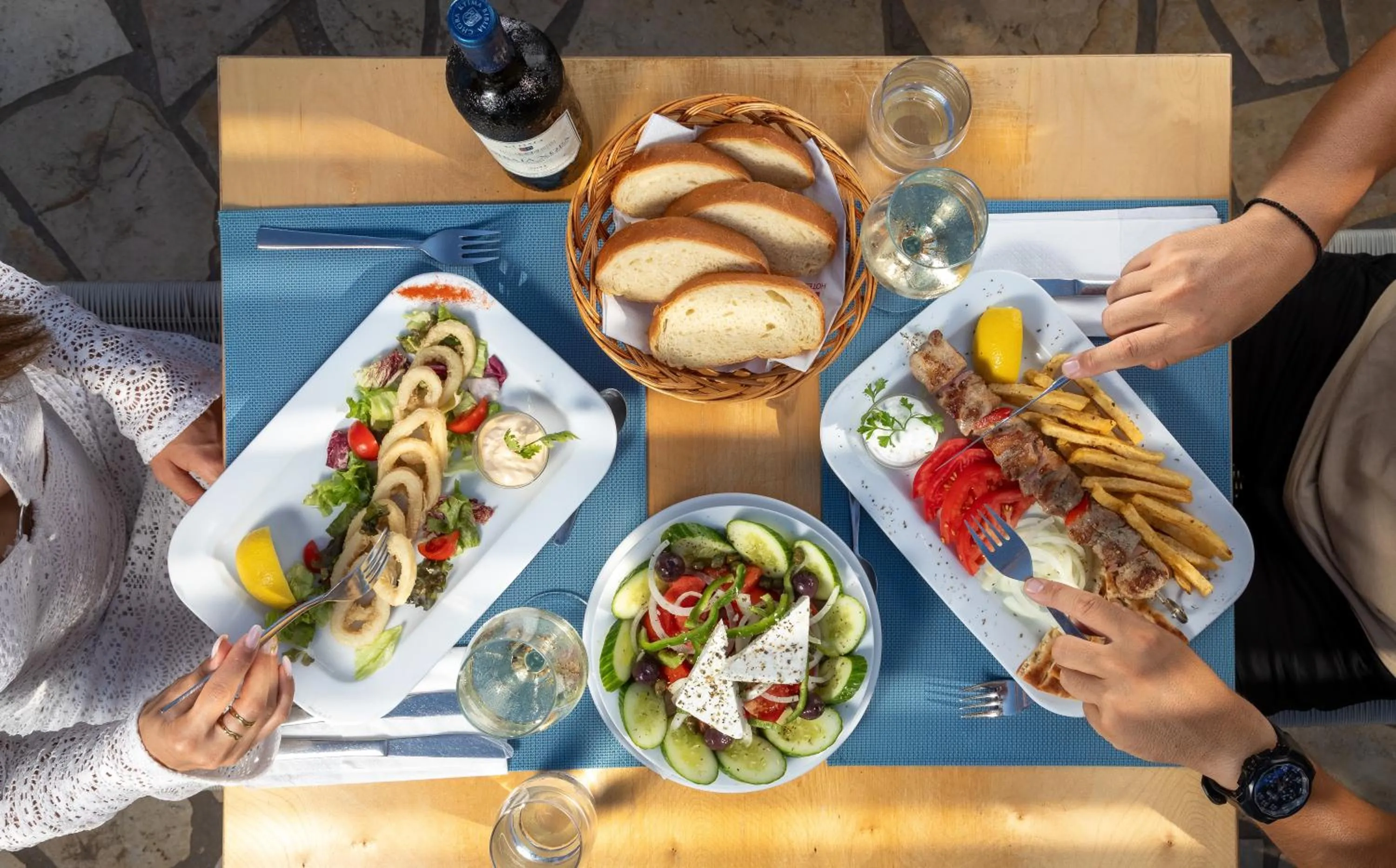 Food in Roda Beach Resort & Spa