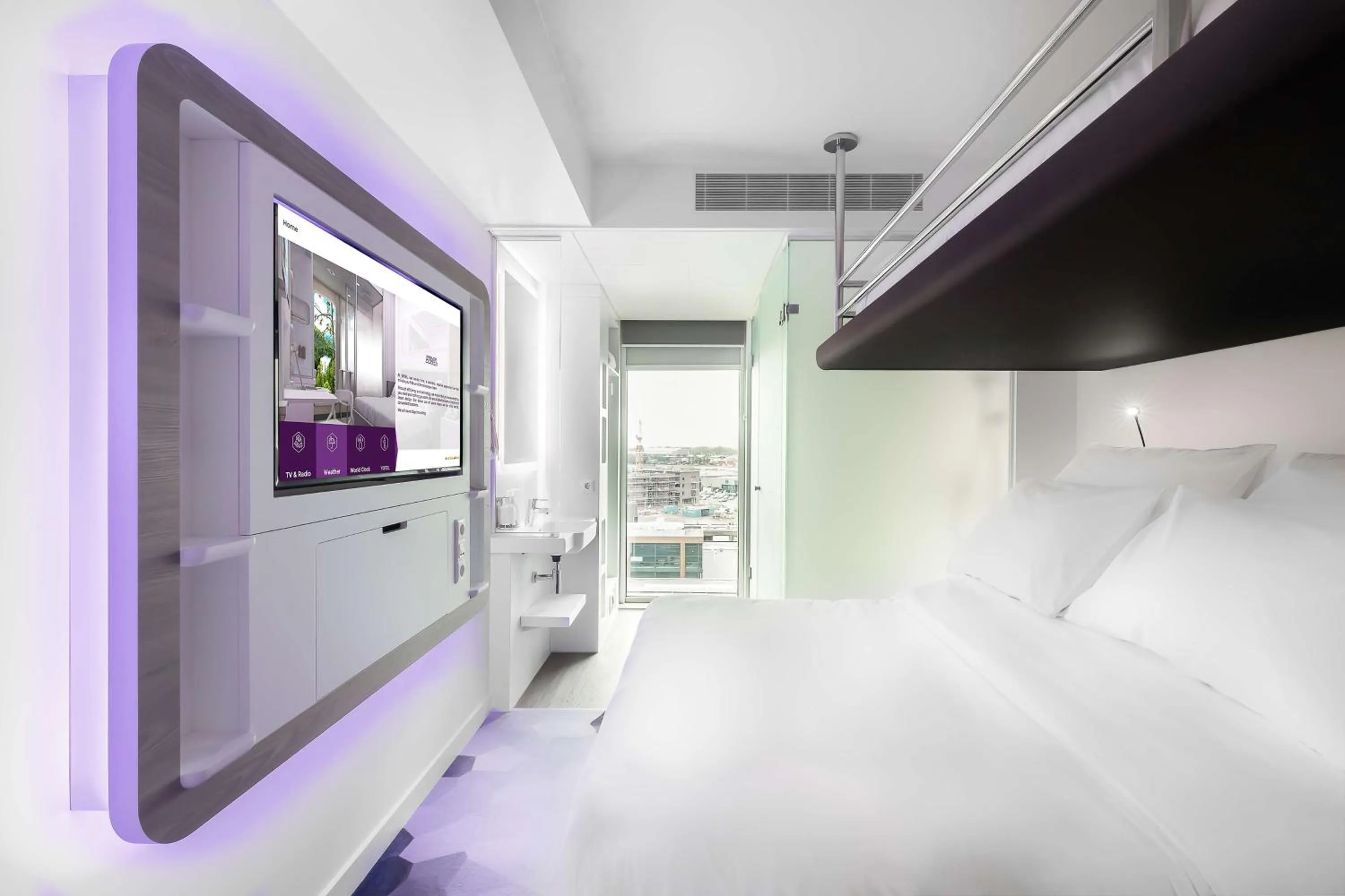 Bedroom, Bed in YOTEL Amsterdam