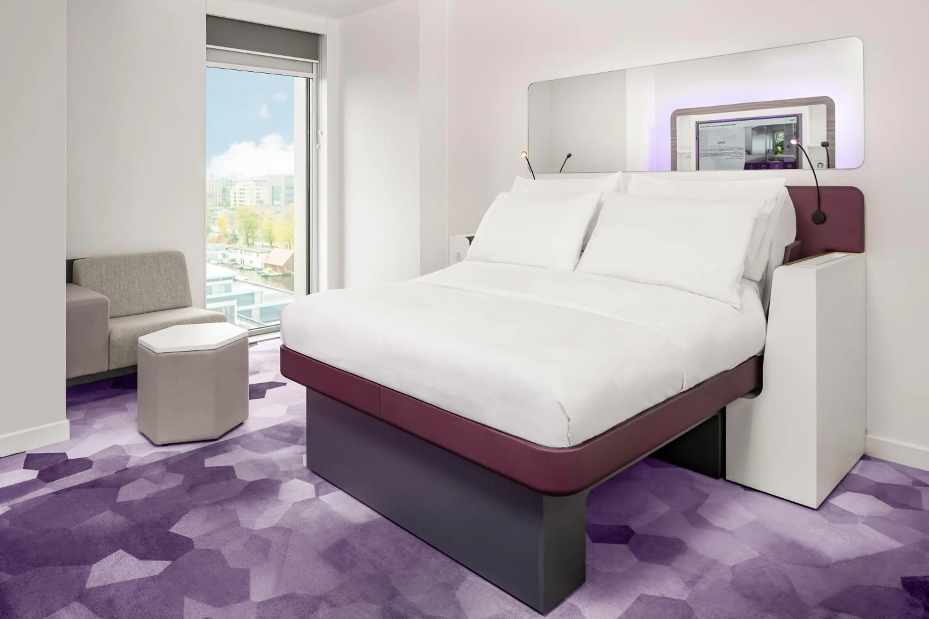 Bed in YOTEL Amsterdam