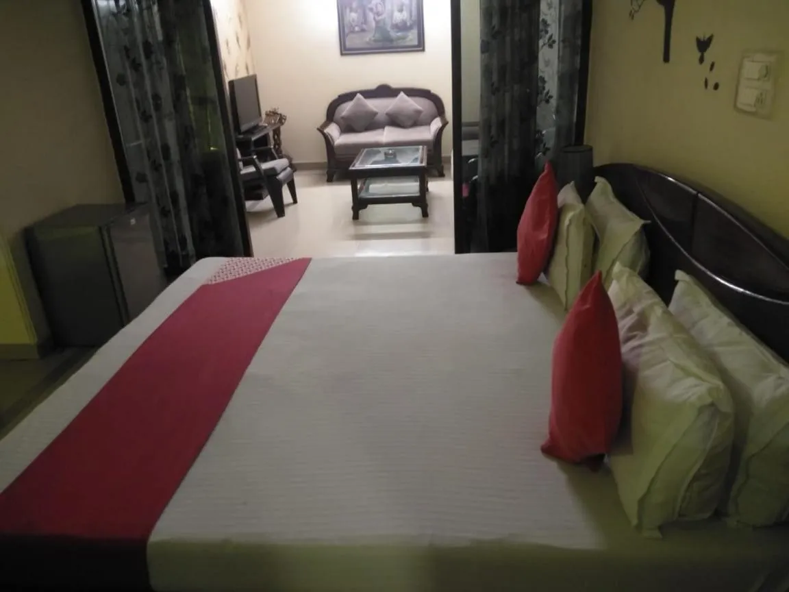 Bedroom, Bed in Hotel Home Stay Dwarka