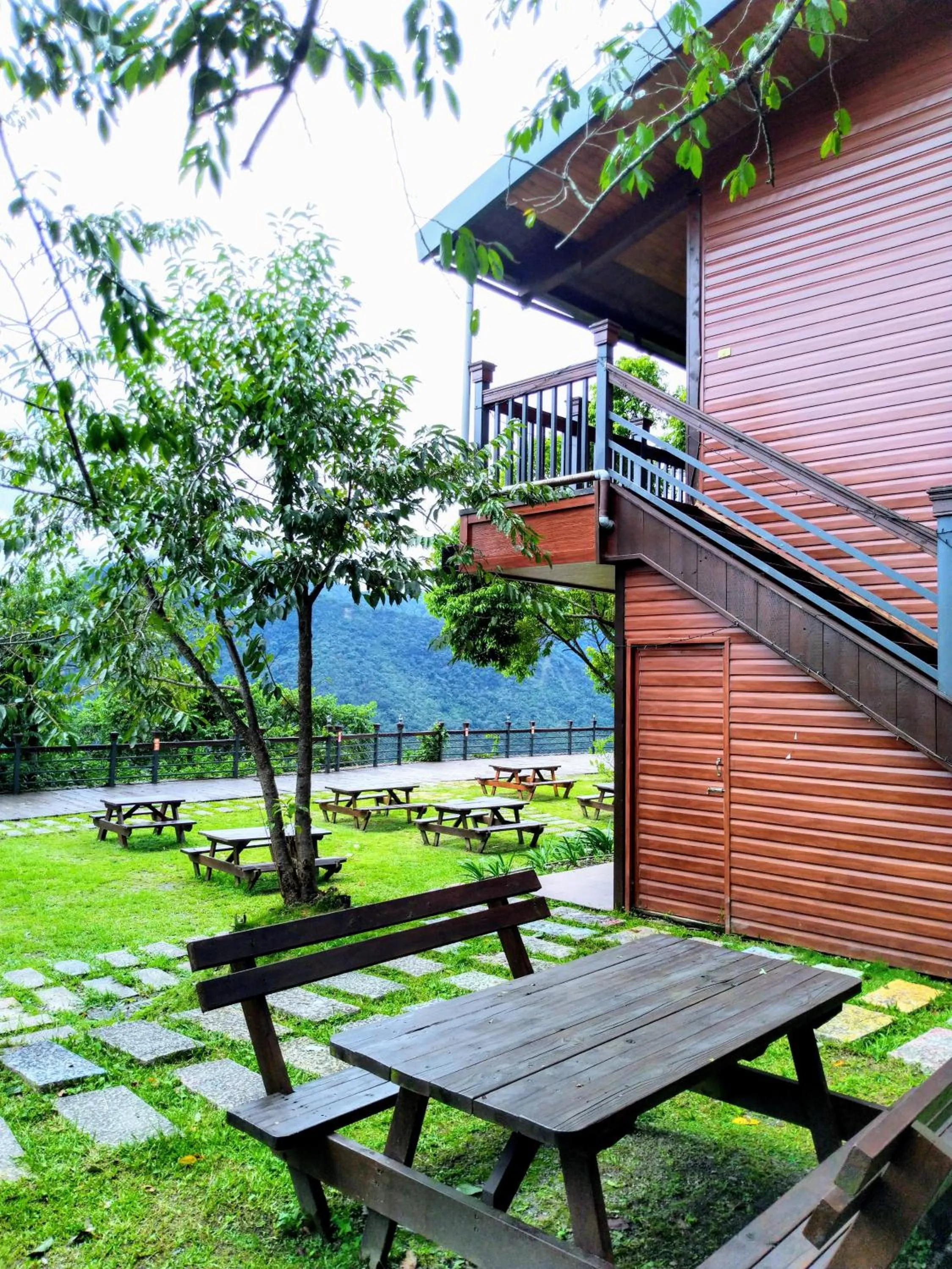 Patio in Cloud Falls Resort