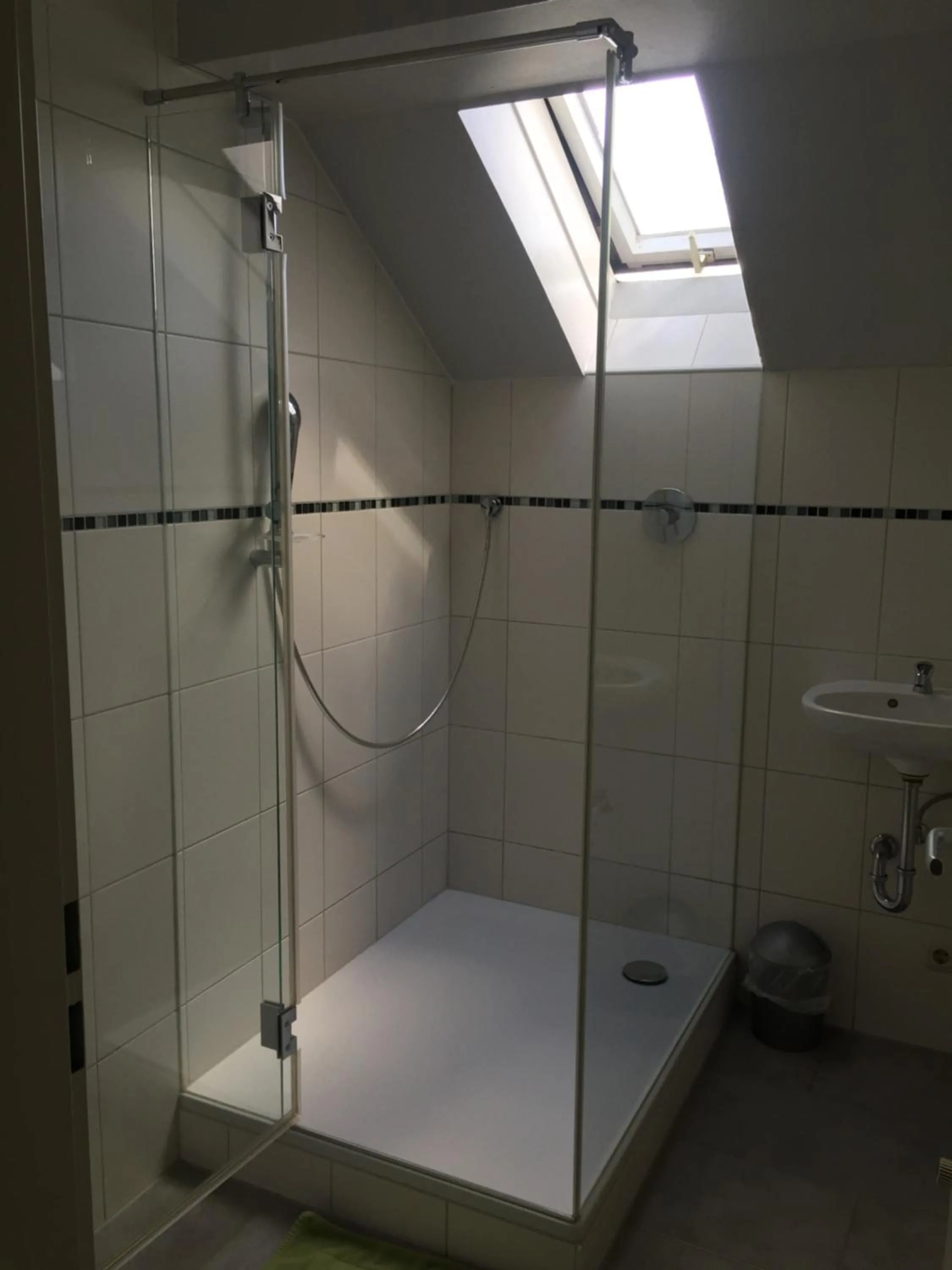 Shower in Gästehaus Sandra