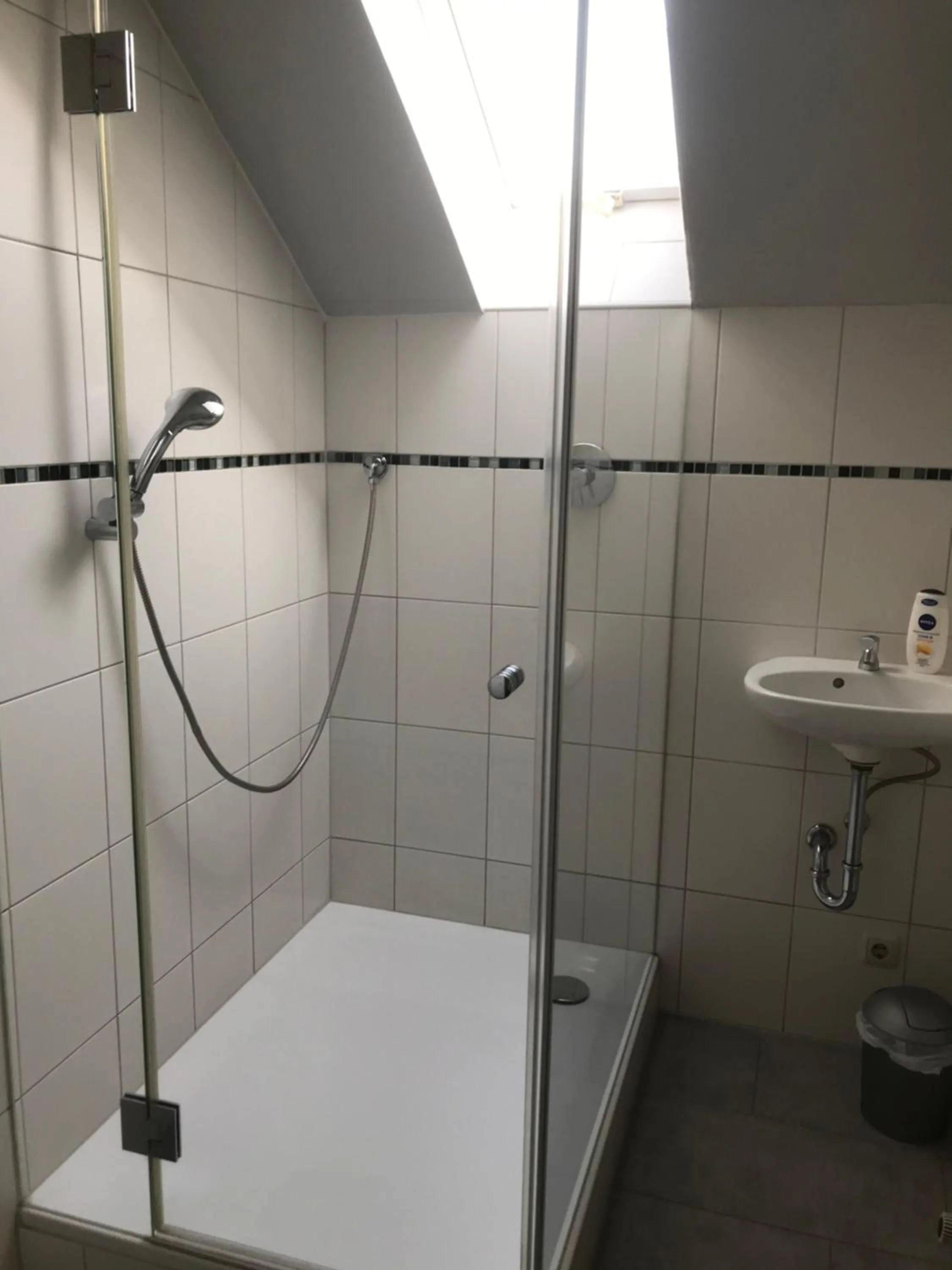 Shower in Gästehaus Sandra