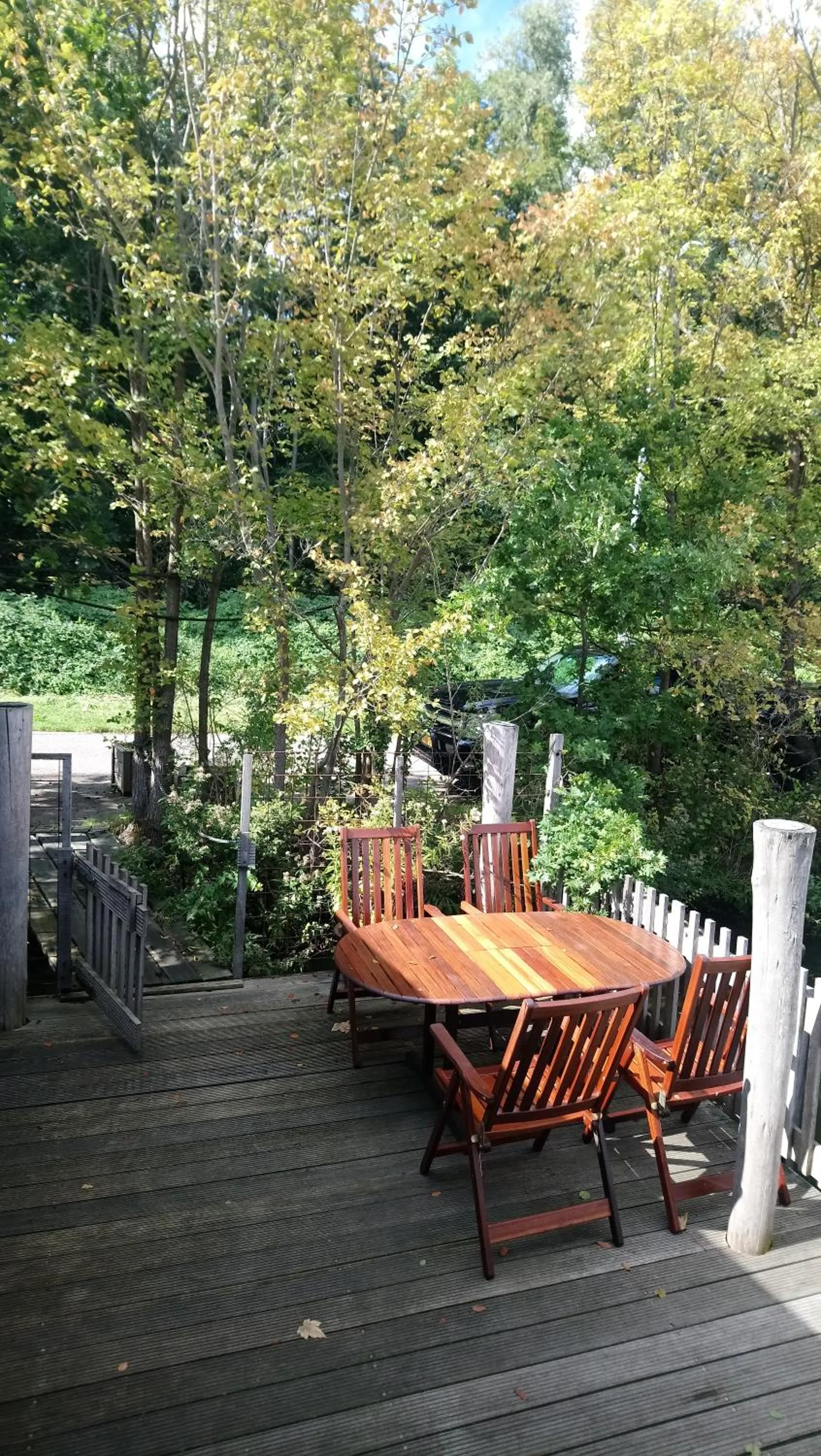 Balcony/Terrace in Houseboat Vliegenbos