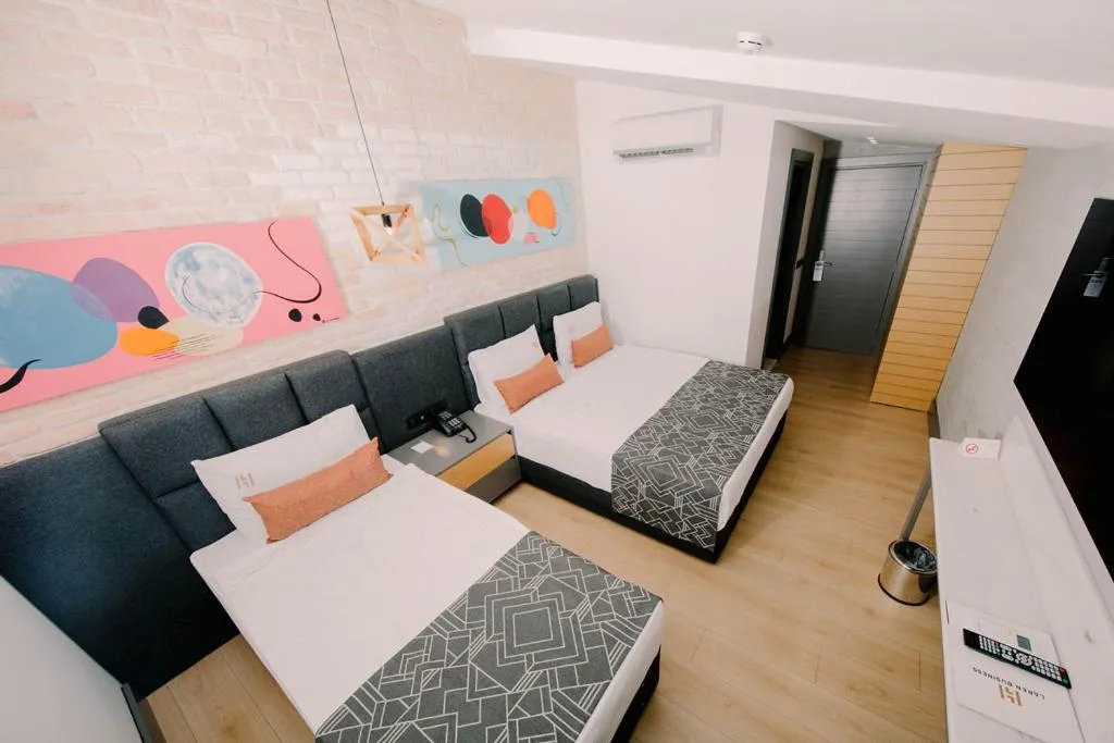 Bed in Laren Sea Side Hotel Spa