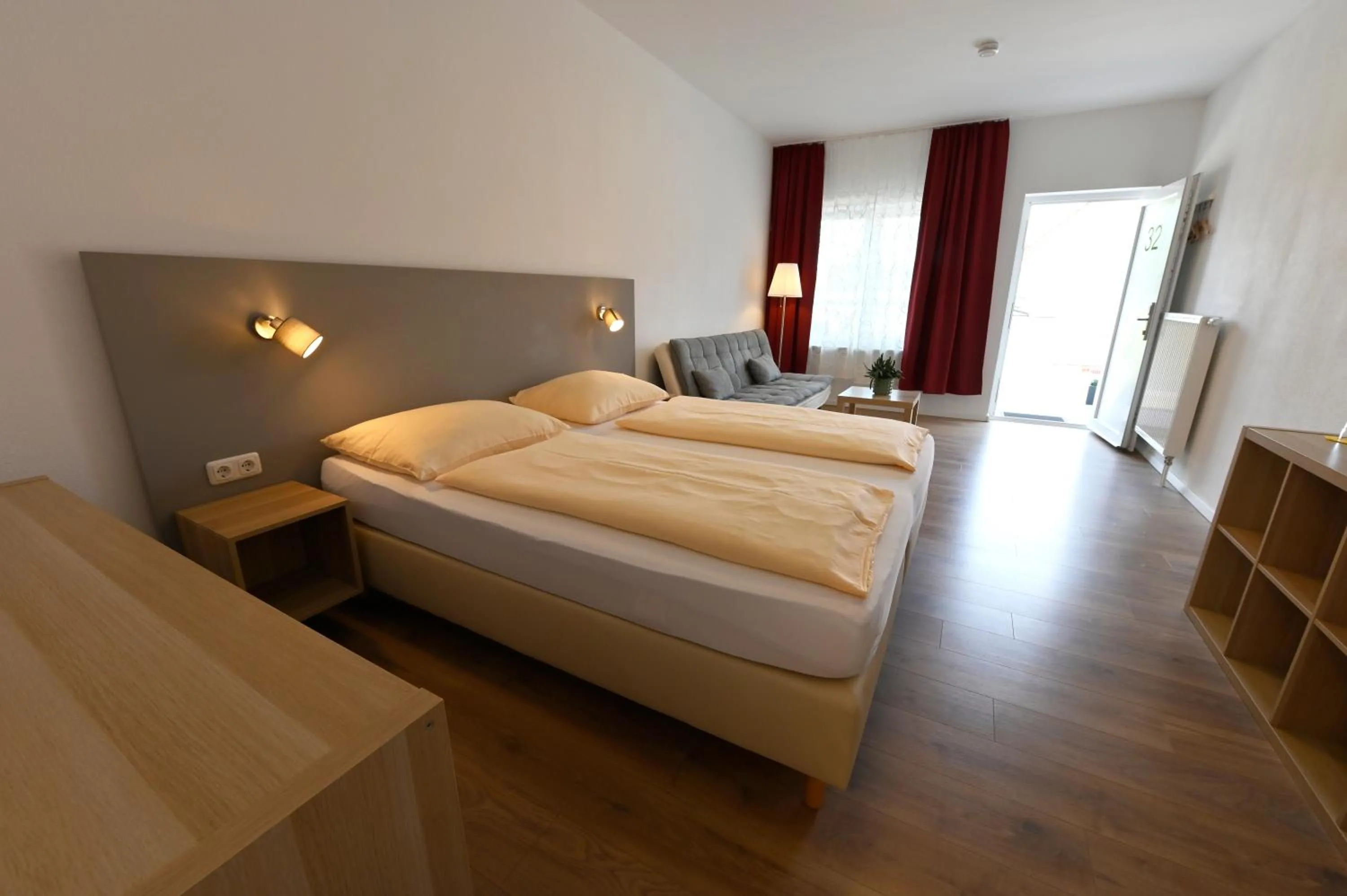Bed in Hotel Garni Pension Gambrinus