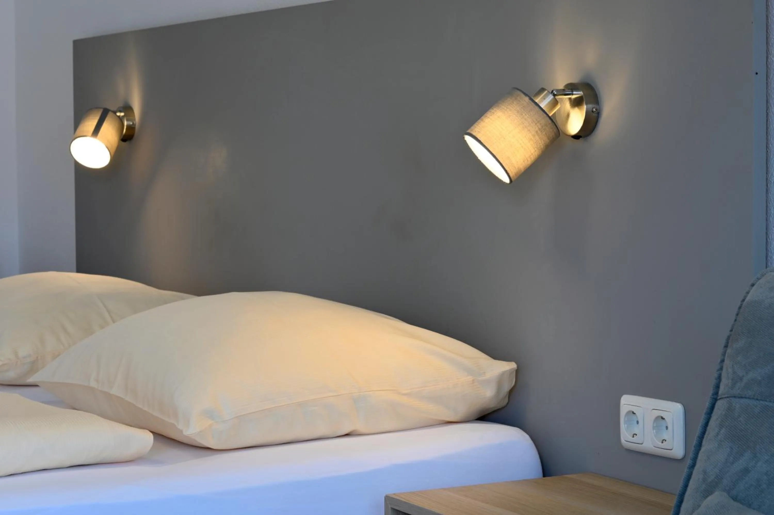 Bed in Hotel Garni Pension Gambrinus