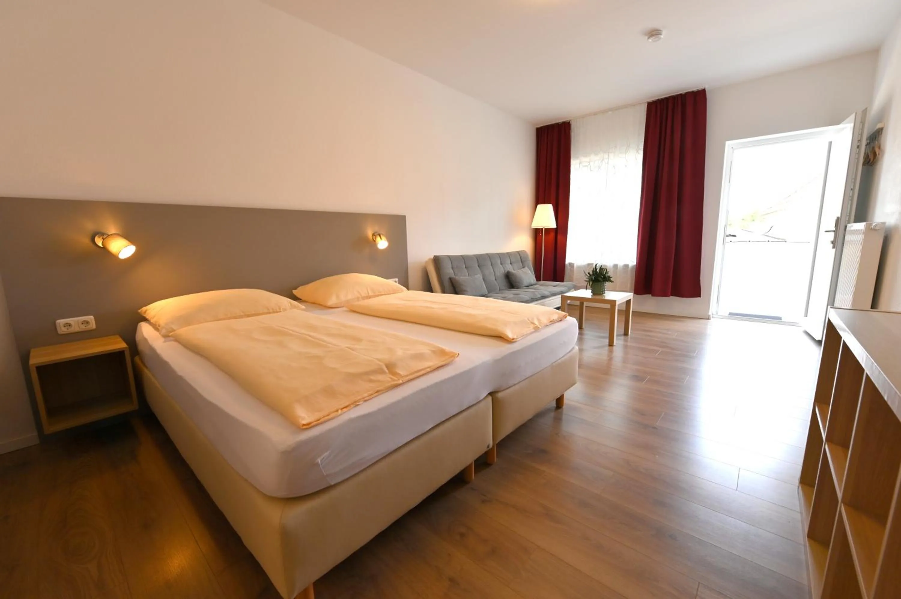 Bed in Hotel Garni Pension Gambrinus