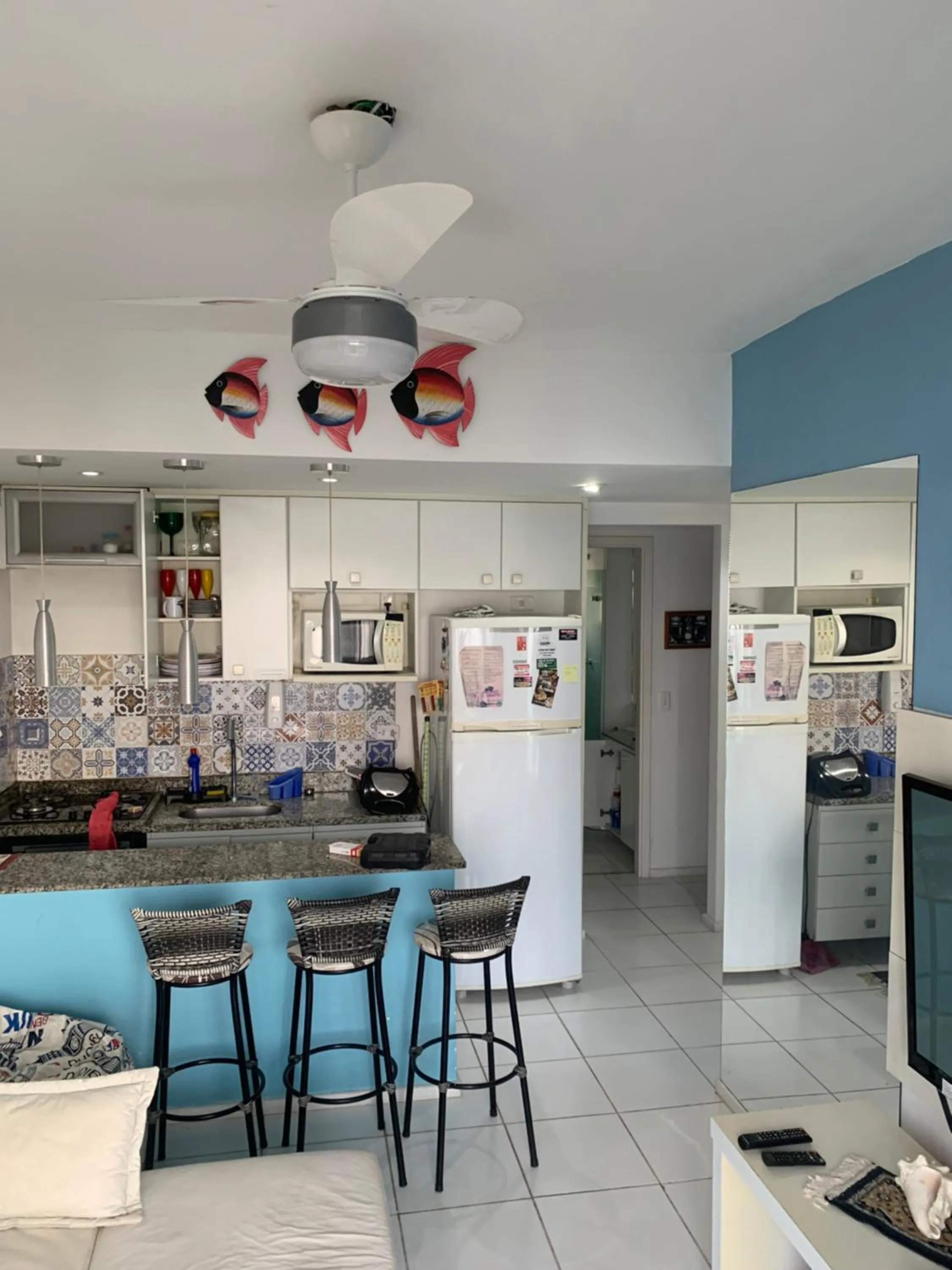 Kitchen or kitchenette in Mangaratiba Porto Real Suíte