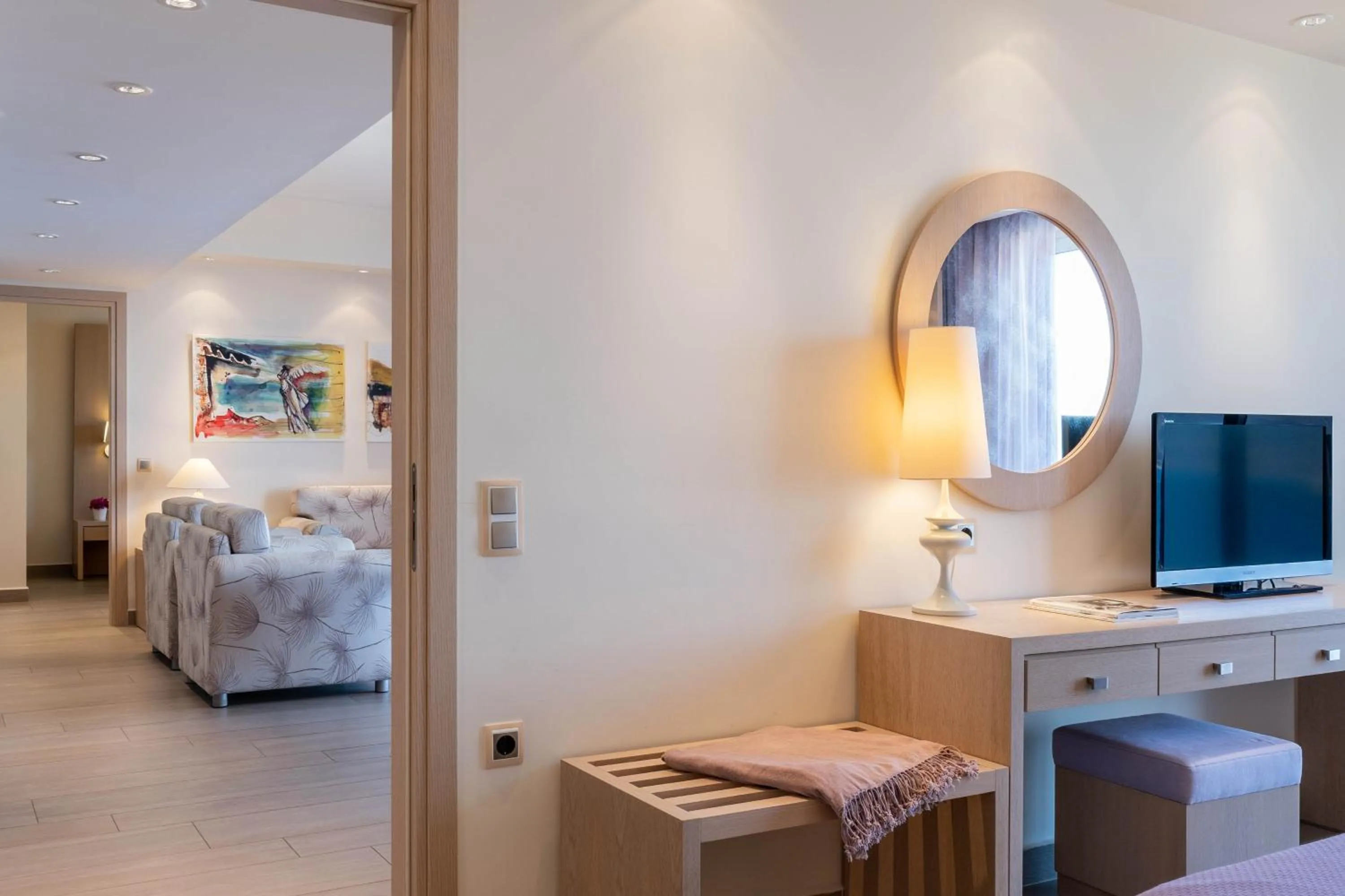 Bed in Princess Kyniska Suites