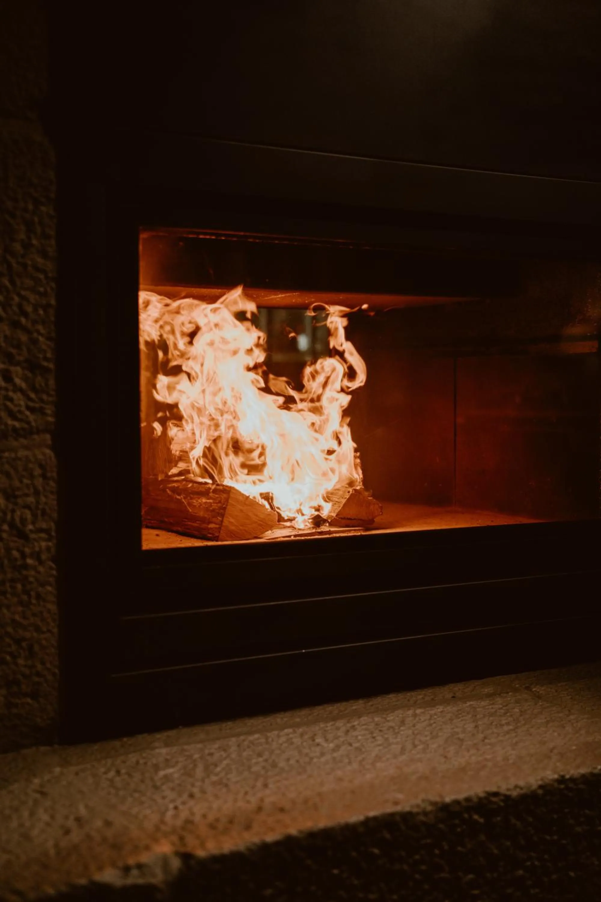 fireplace in Hotel da Oliveira
