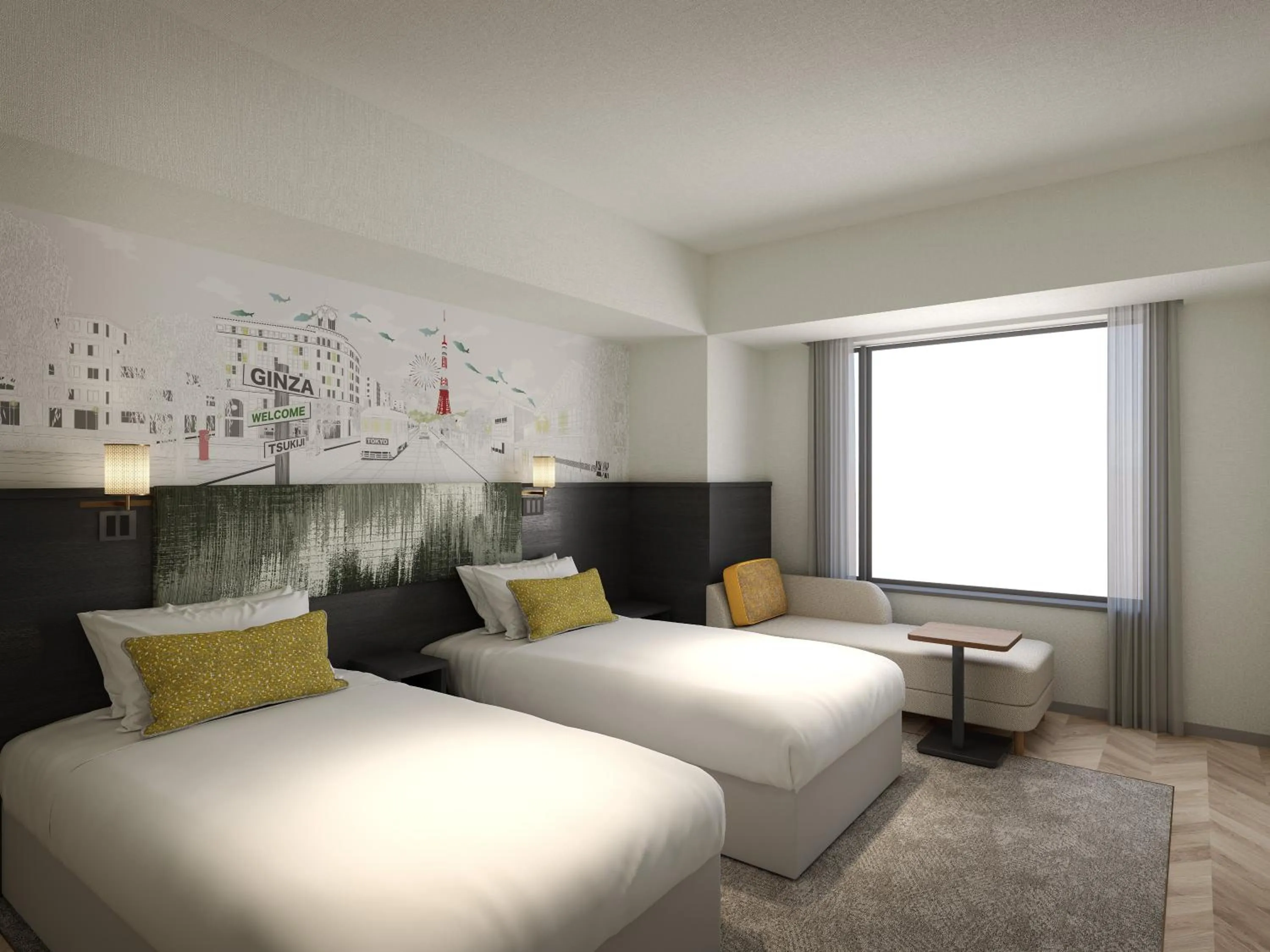 Photo of the whole room, Bed in ibis Styles Tokyo Ginza East