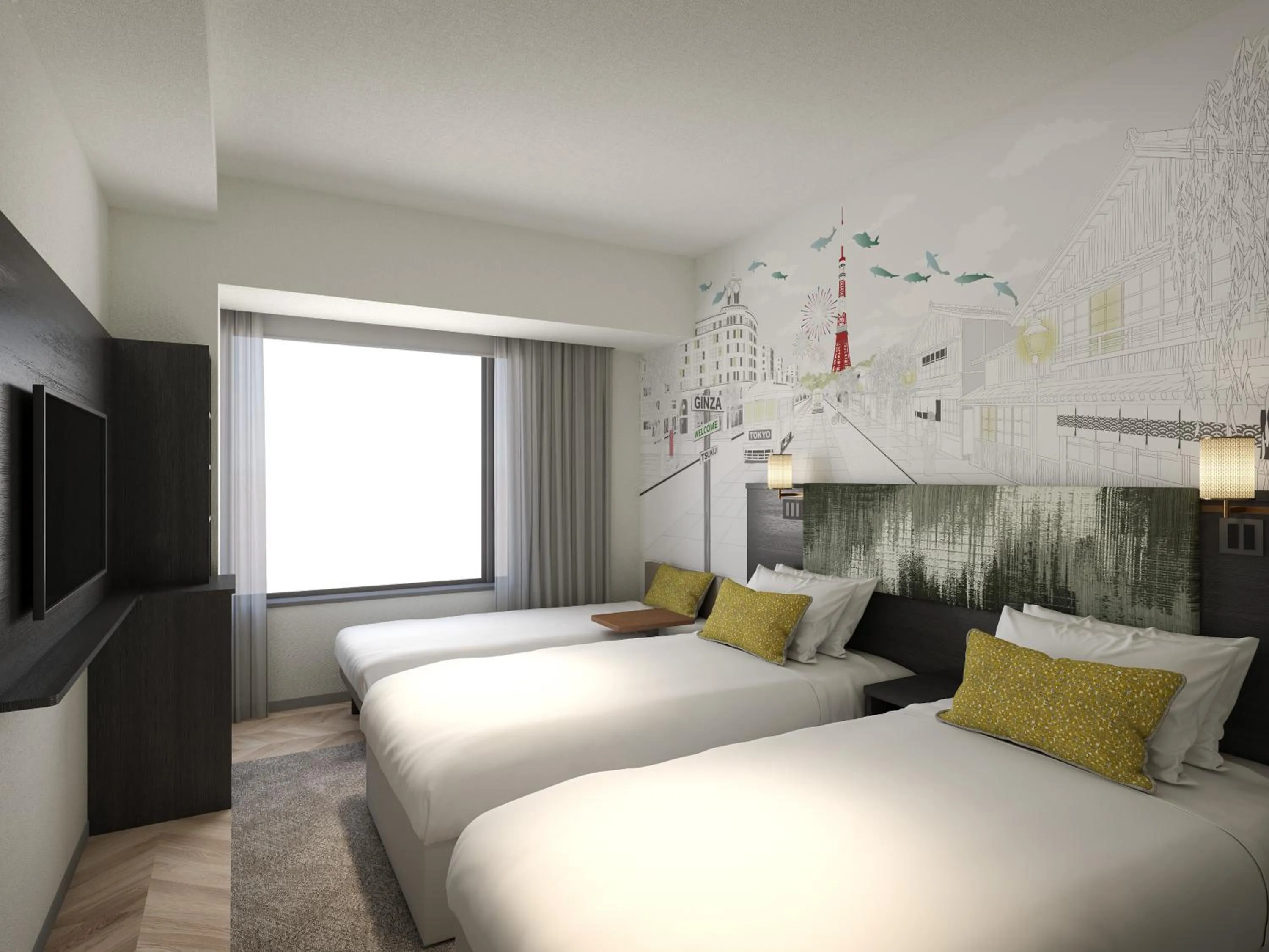 Photo of the whole room, Bed in ibis Styles Tokyo Ginza East