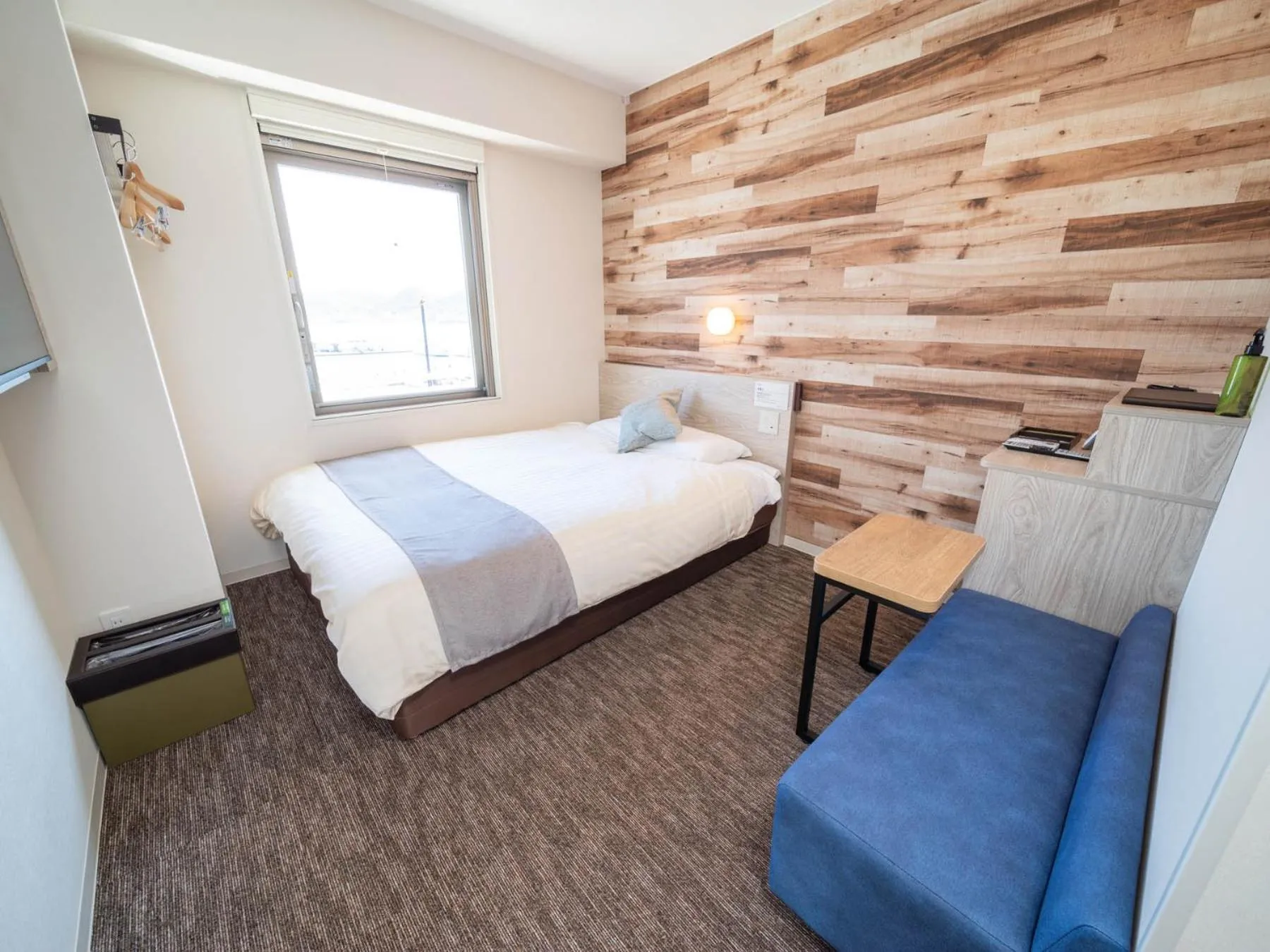 Photo of the whole room, Bed in Super Hotel Premier Shimonoseki