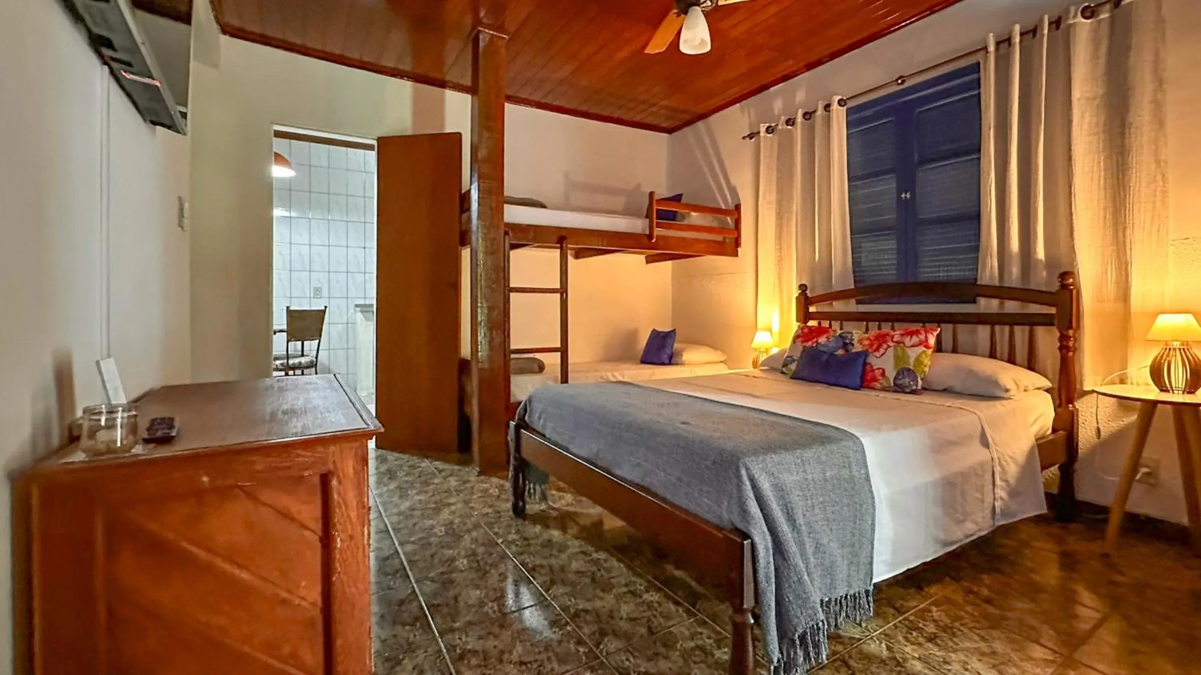 Bed in Pousada Costa Verde