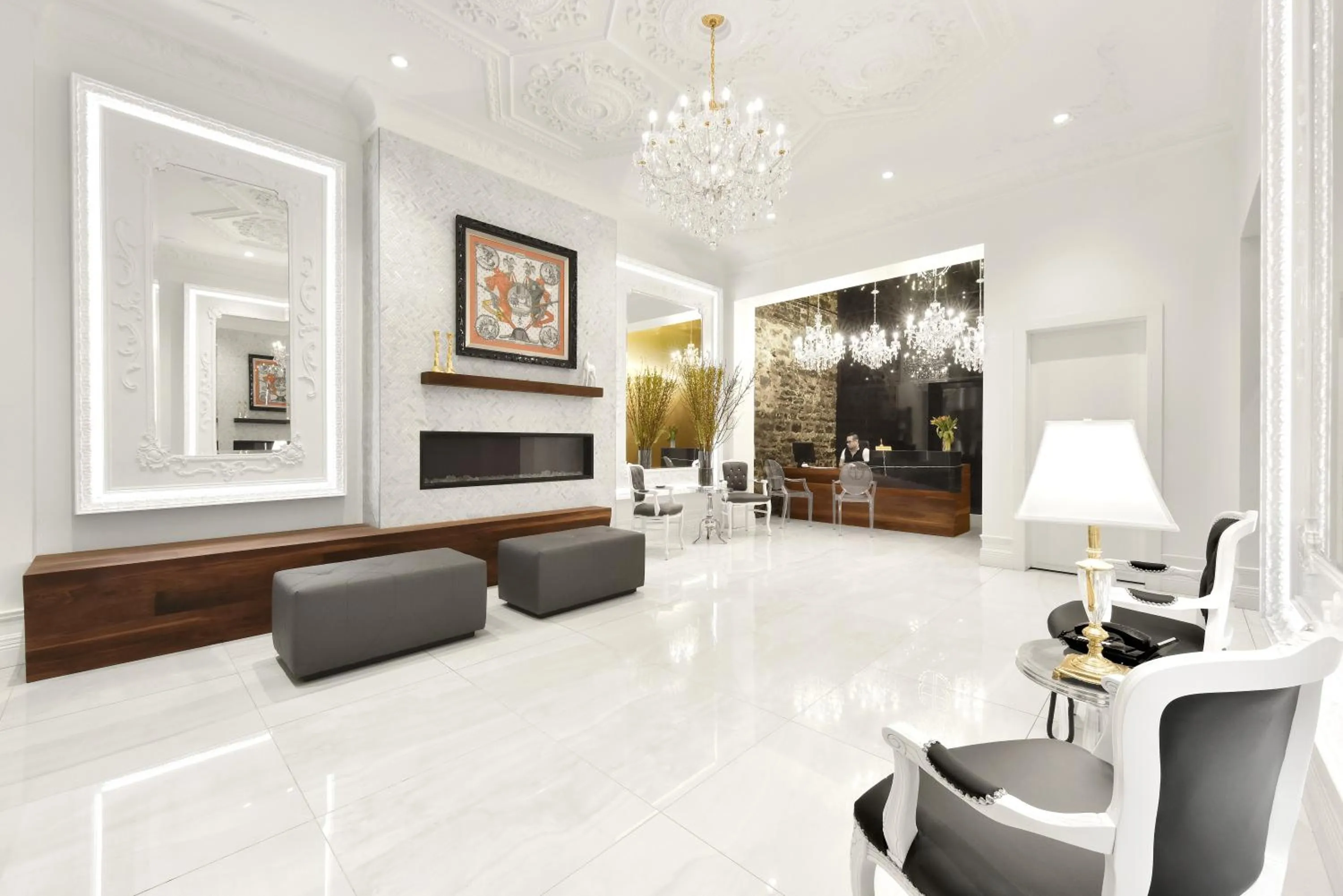 Lobby or reception in Hotel Bonaparte