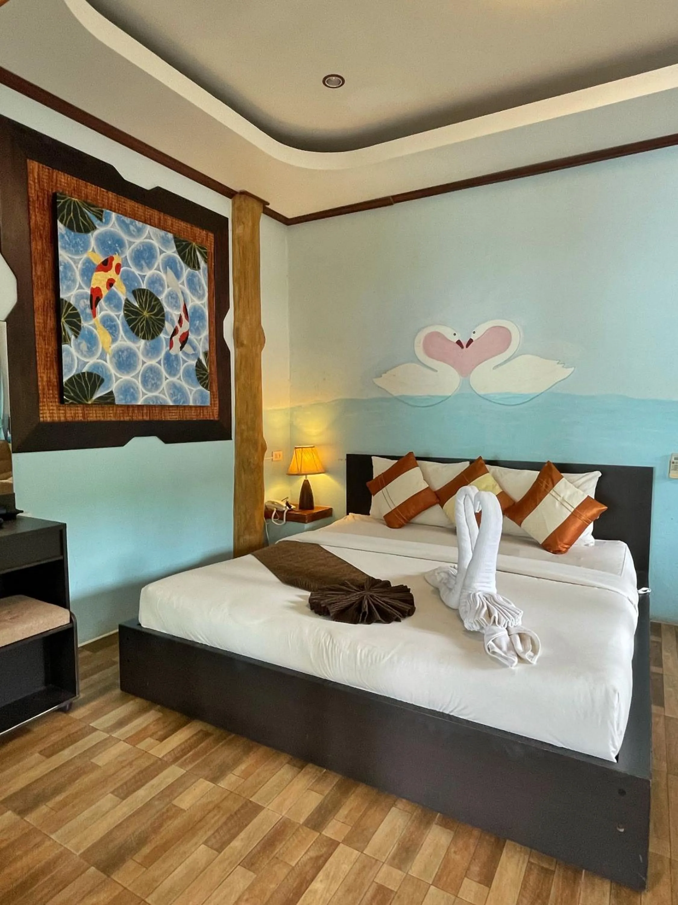 Bed in DD Hut Koh Tao