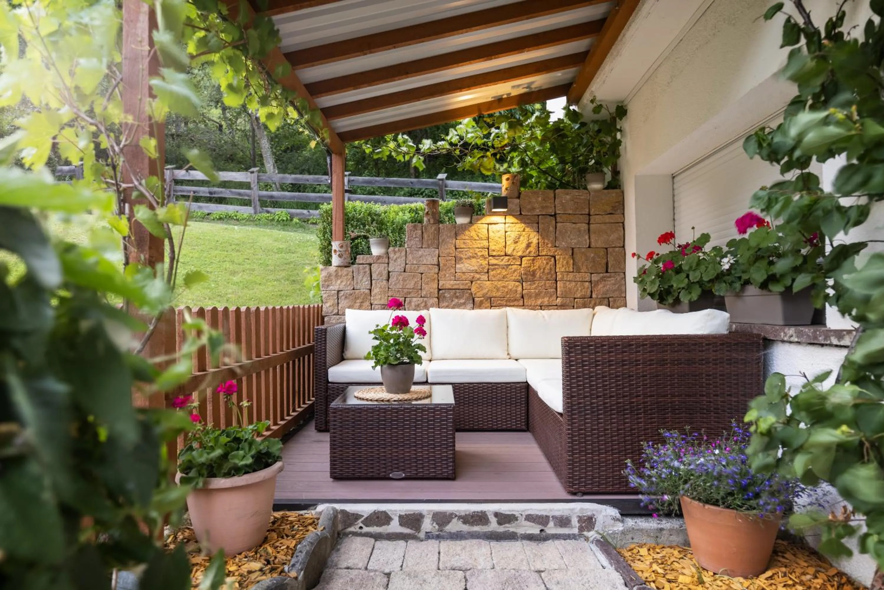 Garden in Hotel Christoph