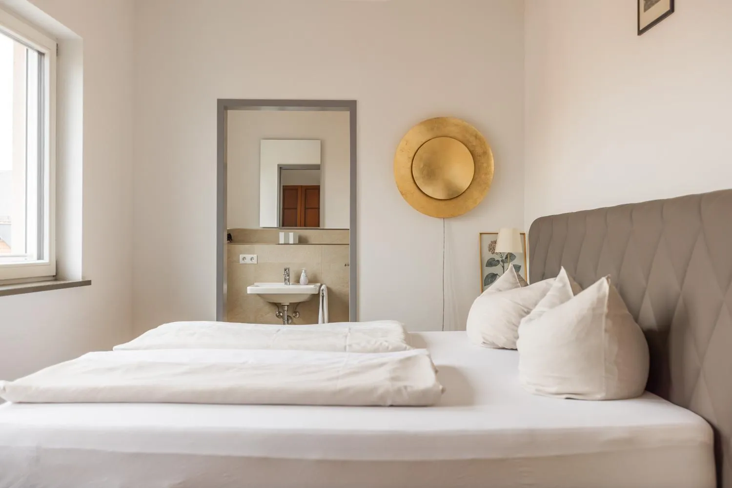 Bed in Hotel Freischütz Apartments