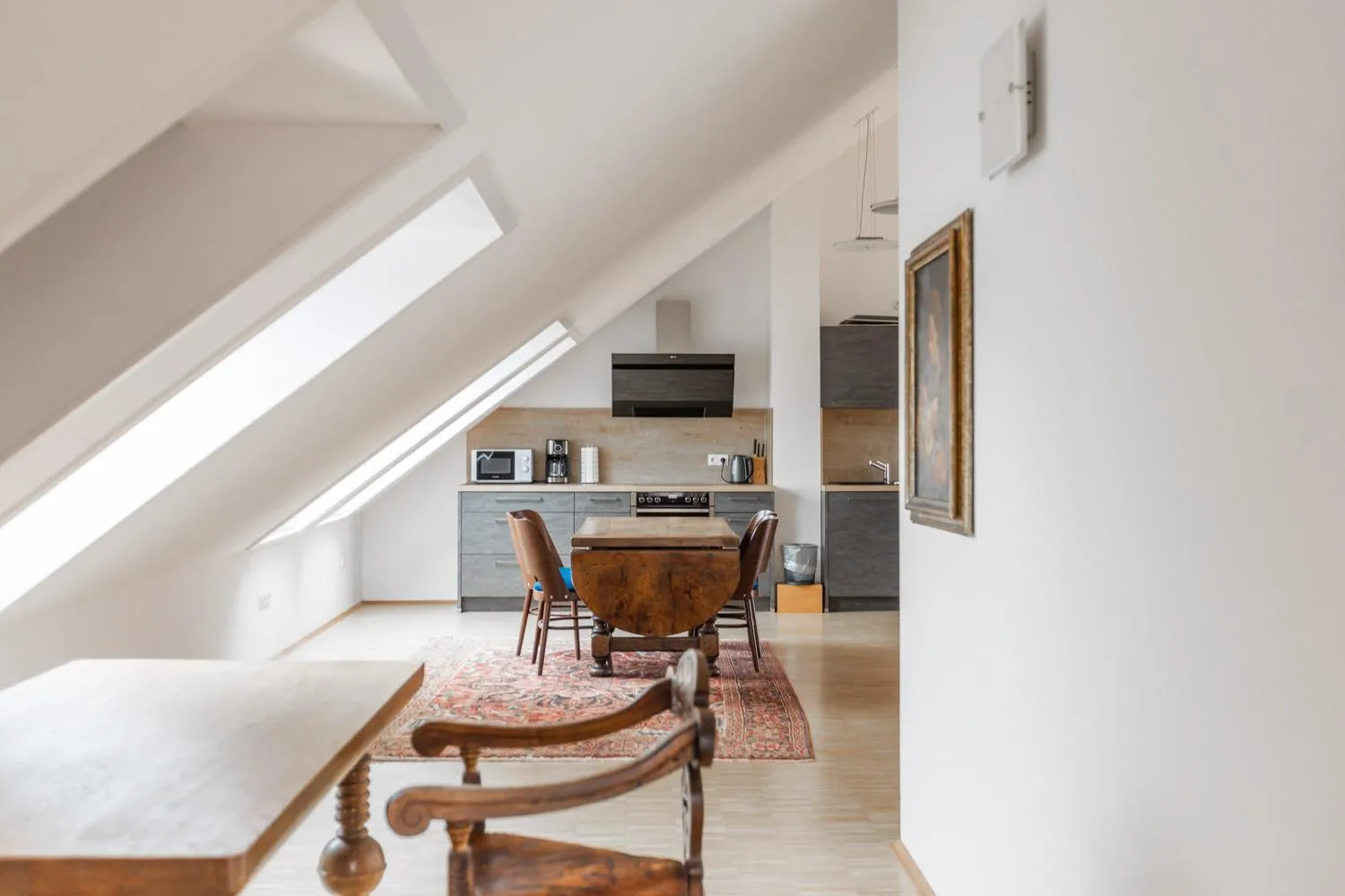 Kitchen or kitchenette in Hotel Freischütz Apartments