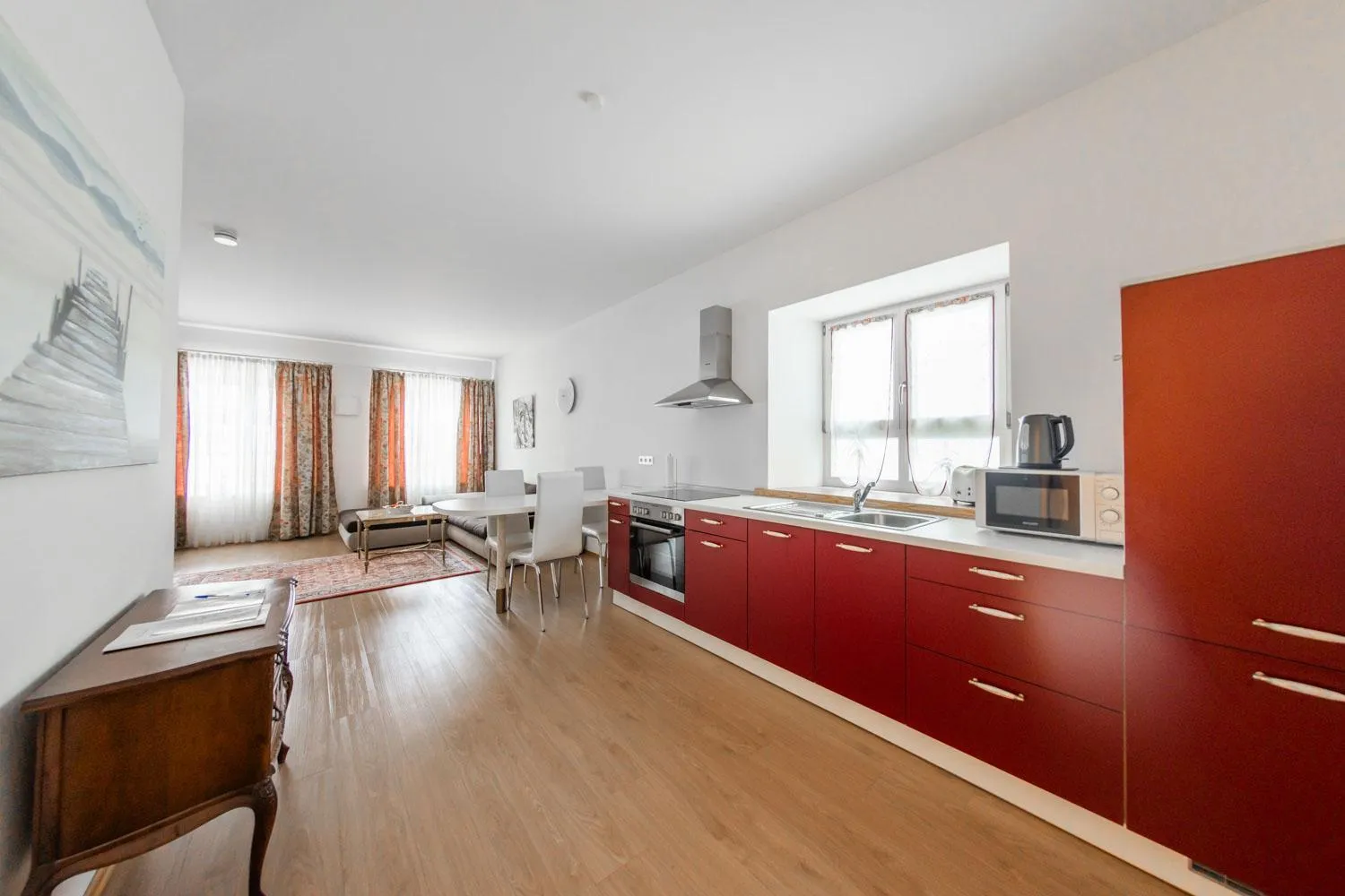 Kitchen or kitchenette in Hotel Freischütz Apartments