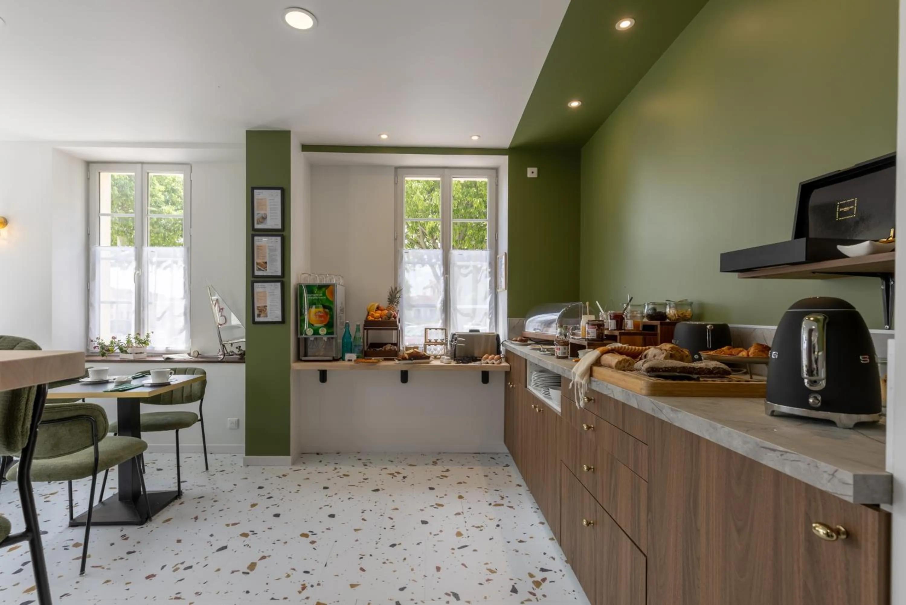 Buffet breakfast in Logis Hotel Le Richelieu - Royan Atlantique